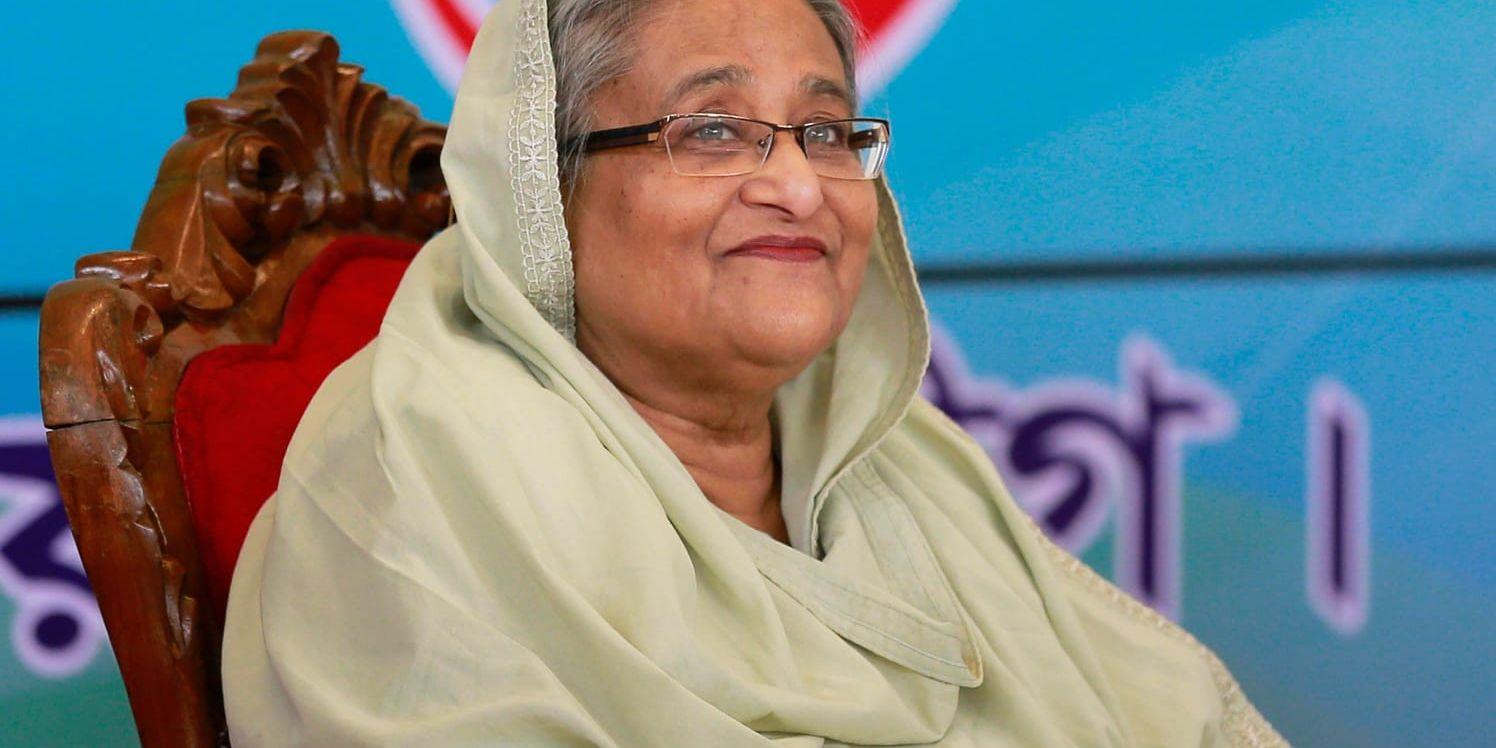 Bangladesh premiärminister Sheikh Hasina. Arkivbild.