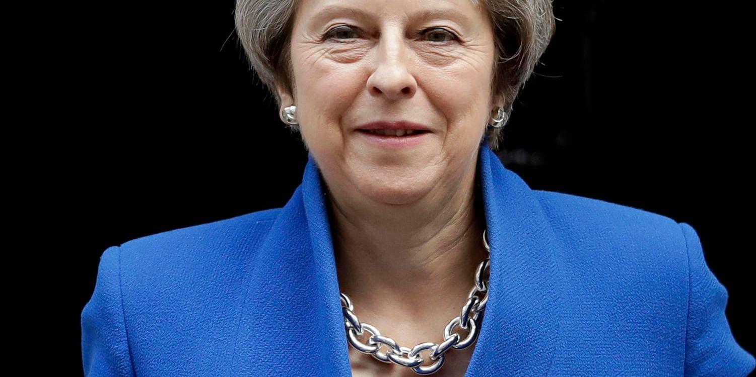 Storbritanniens premiärminister Theresa May hoppas få sin budget godkänd i det brittiska parlamentet. Arkivfoto.