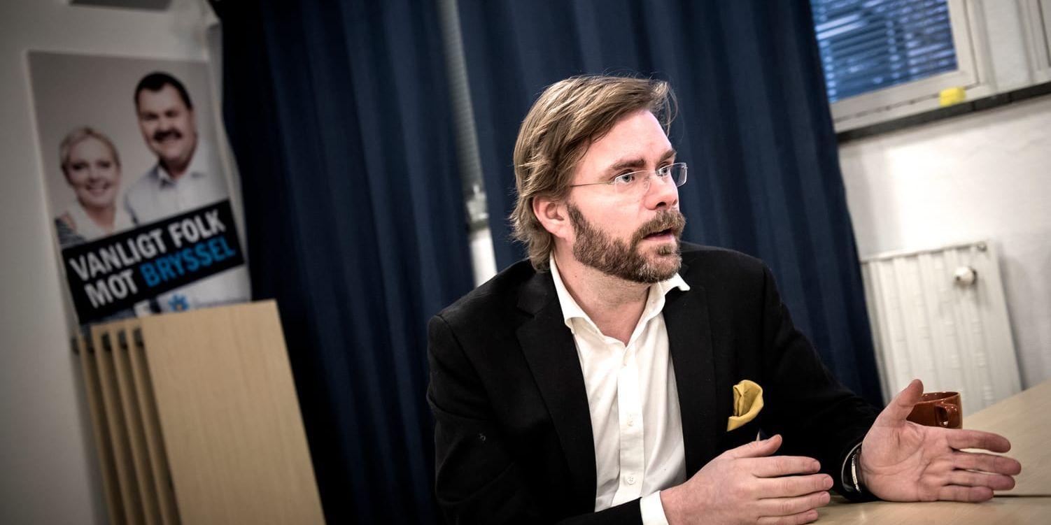 Nu sprids en inspelning där Jören Fogeklou, SD Göteborgs ordförande, hotar en annan SD-sympatisör. Bild: Hannes Ojensa 