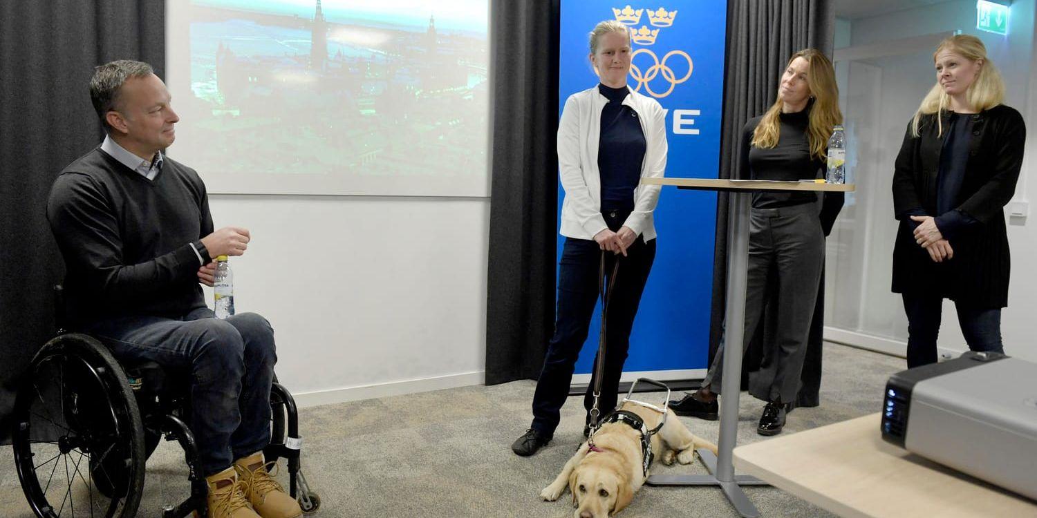 Thomas Fogdö, Maja Reichard, Magdalena Forsberg och Jessica Lindell Vikarby är fyra idrottsambassadörer för Stockholms kampanj för att få OS och Paralympics i Stockholm 2026.