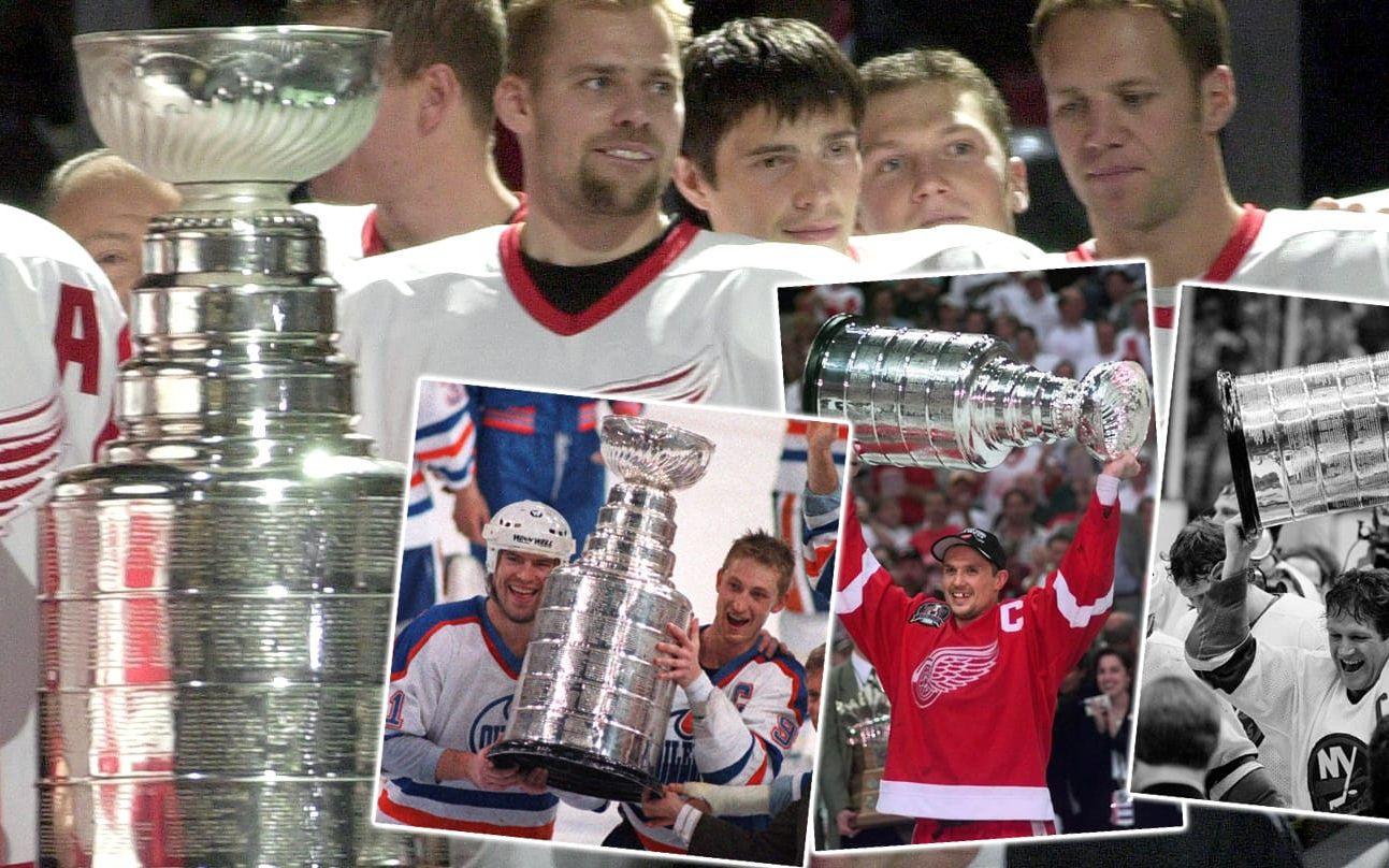 Klicka dig vidare i bildspelet och se vilka lag som röstades fram till de tio bästa i NHL:s historia. Bild:TT
