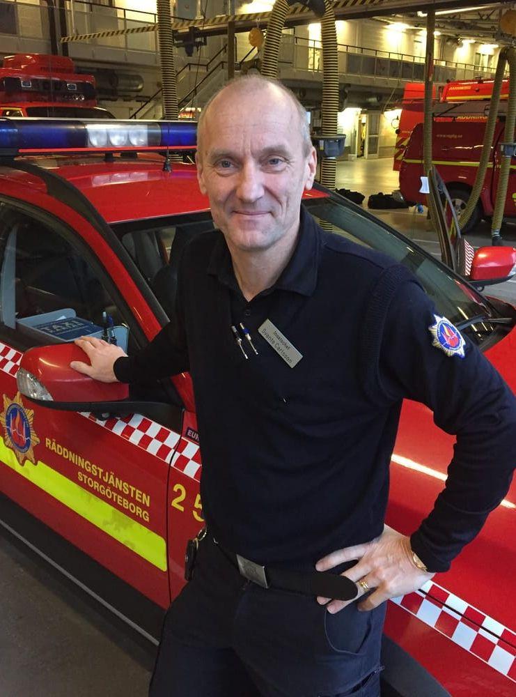 Även Svante Karlsson, insatschef vid räddningstjänsten i Storgöteborg, jobbar på julafton.