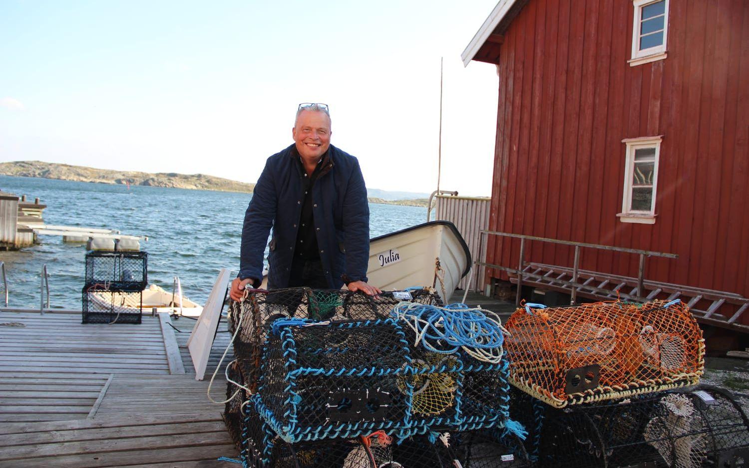 Lars Mossberg jobbar som konsult inom sälj- och marknadsbranschen. Att fiska hummer har hittills varit ett stort intresse, men nu vill han förverkliga idén om en hummerodling. Bild: Lisa Henricson