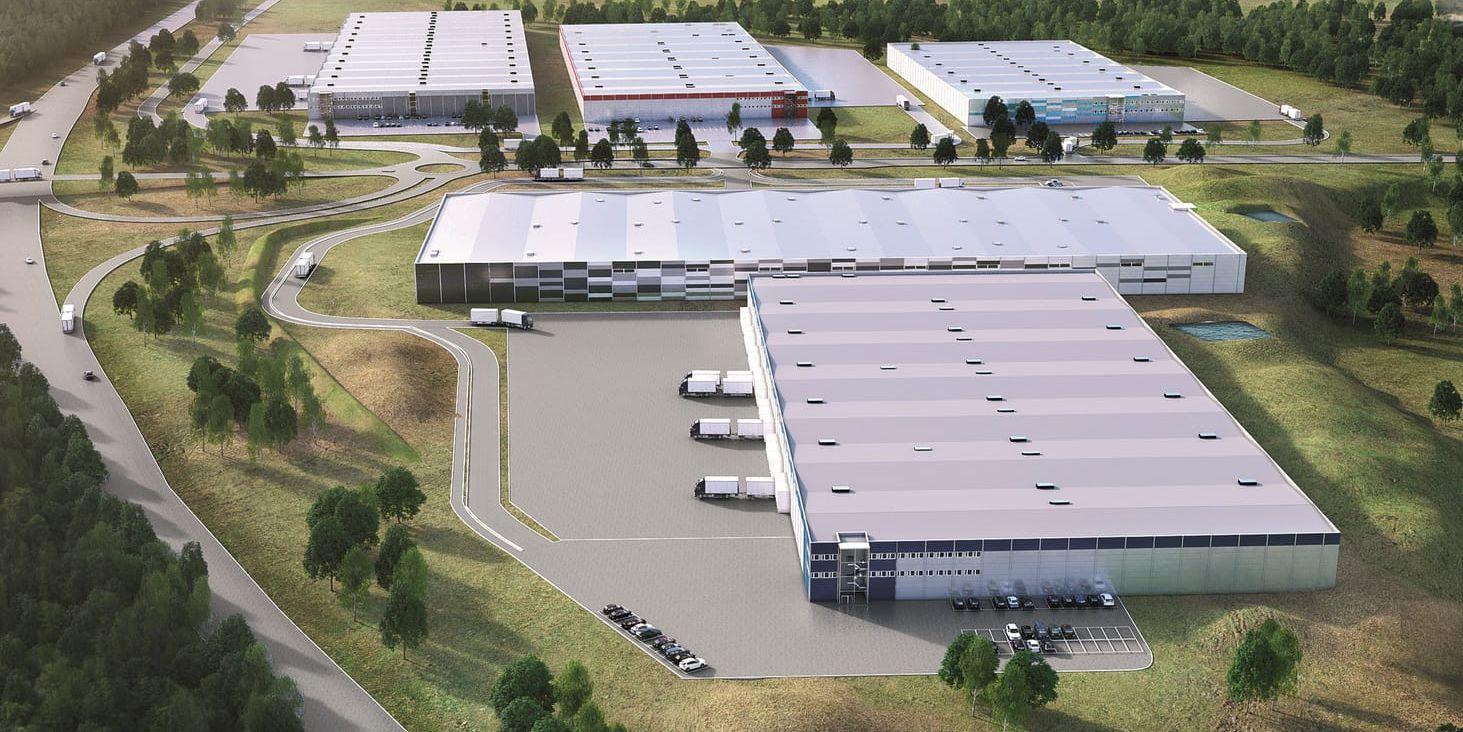 Bockasjös logistikanläggning på Hisingen kommer att omfatta 100 000 kvadratmeter när den fjärde byggnaden uppförts.