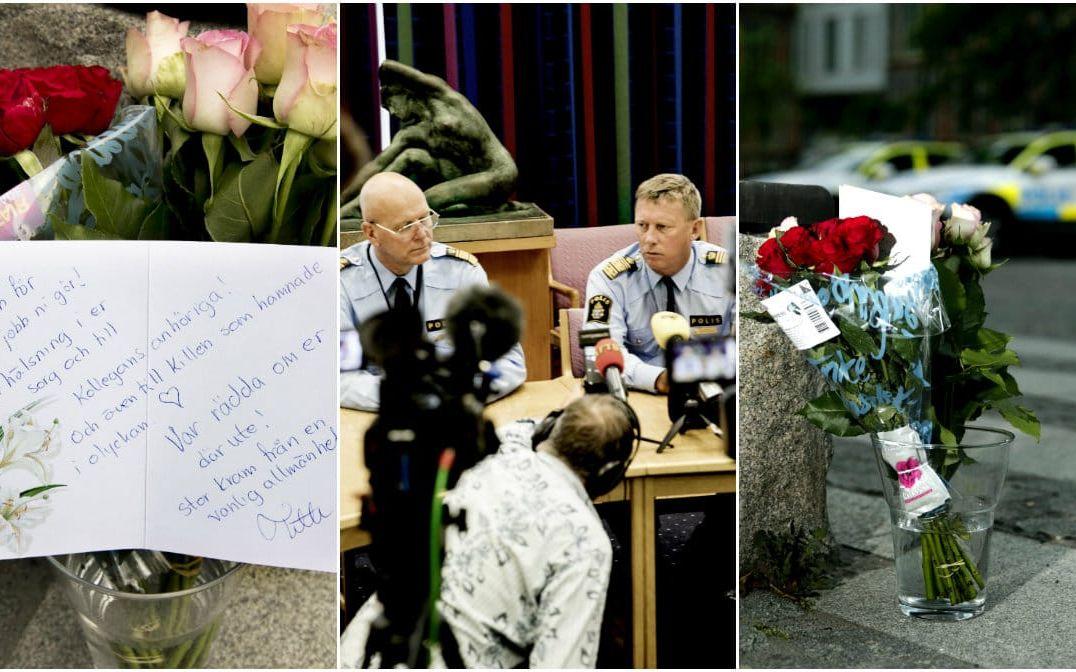 Beskedet om att en polisman omkommit i tjänsten i Göteborg togs emot med sorg både bland kollegor i Göteborg och hela Sverige.
