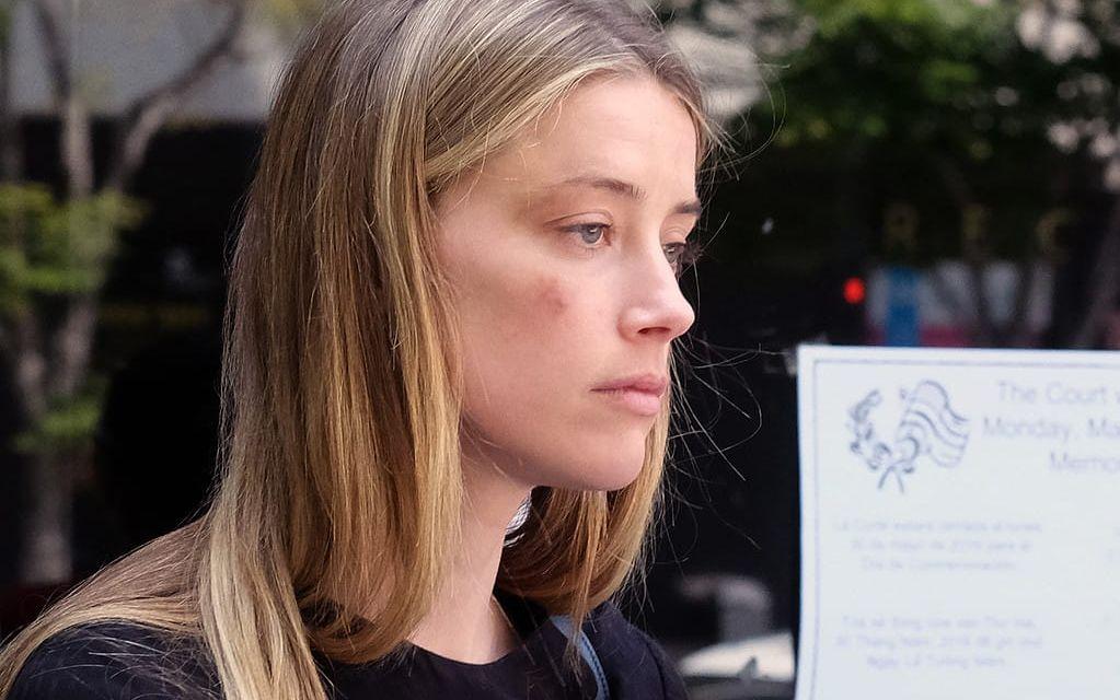 Skådespelerskan Amber Heard i rätten 27 maj 2016. Foto: TT.