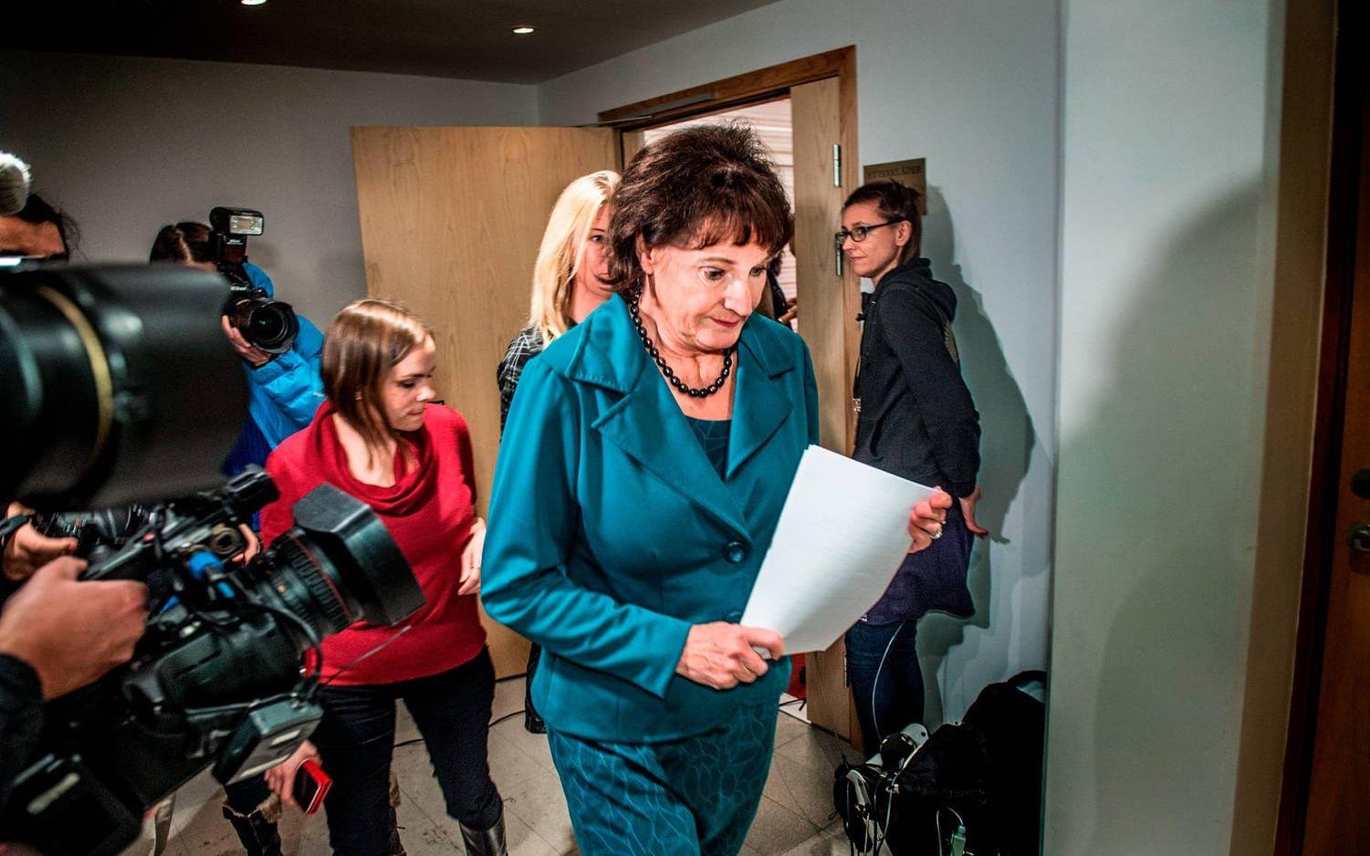 Kommunals dåvarande ordförande Annelie Nordström tvingas avgå efter Aftonbladets avslöjande i januari 2016. Bild: Tomas Oneborg