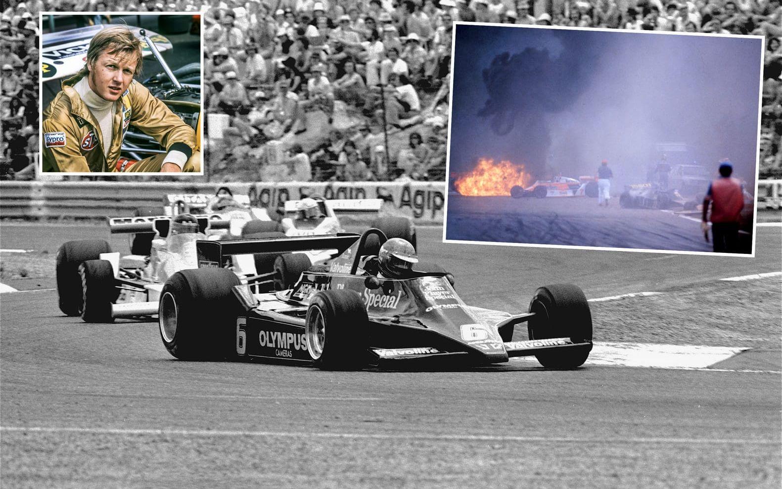 Den 10 september 1978 var Peterson inblandad i en olycka på Monza i Italien. Han skadades svårt och fick flera frakturer. Dagen efter kraschen <strong>avled han på sjukhus efter en operation.</strong> Peterson blev 34 år gammal. Foto: TT