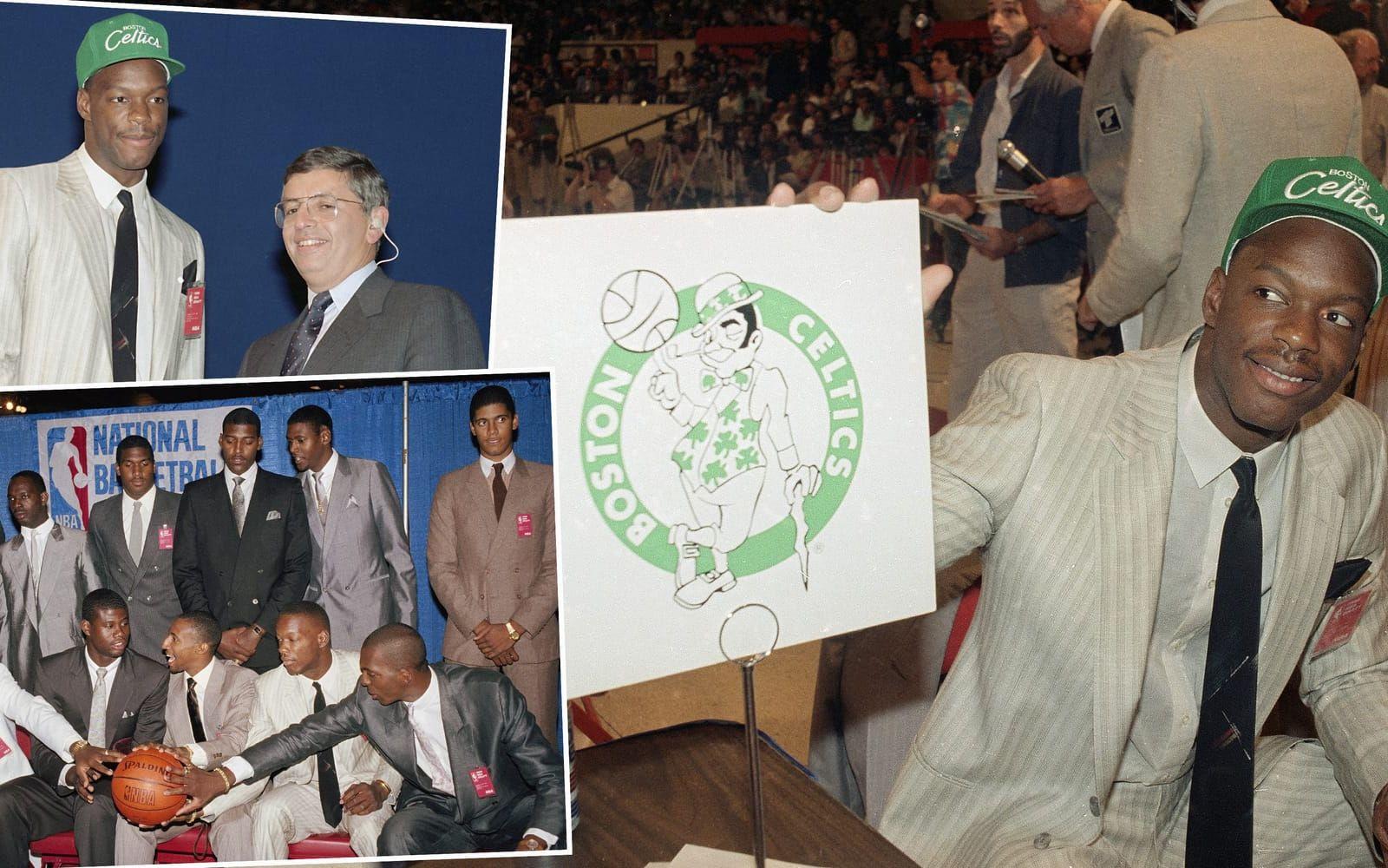 <strong>Len Bias</strong> valdes som nummer två totalt i NBA-draften 1986. Han hade dominerat i collage, och nu skulle han börja spela med Boston Celtics. Foto: TT