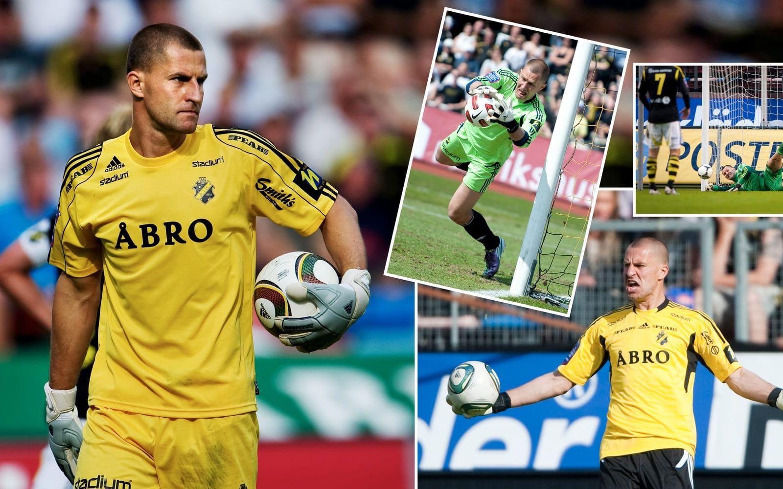 <strong>Ivan Turina</strong> spelade AIK 2010-2013 och kroaten var mycket populär bland supportrarna. Foto: Bildbyrån