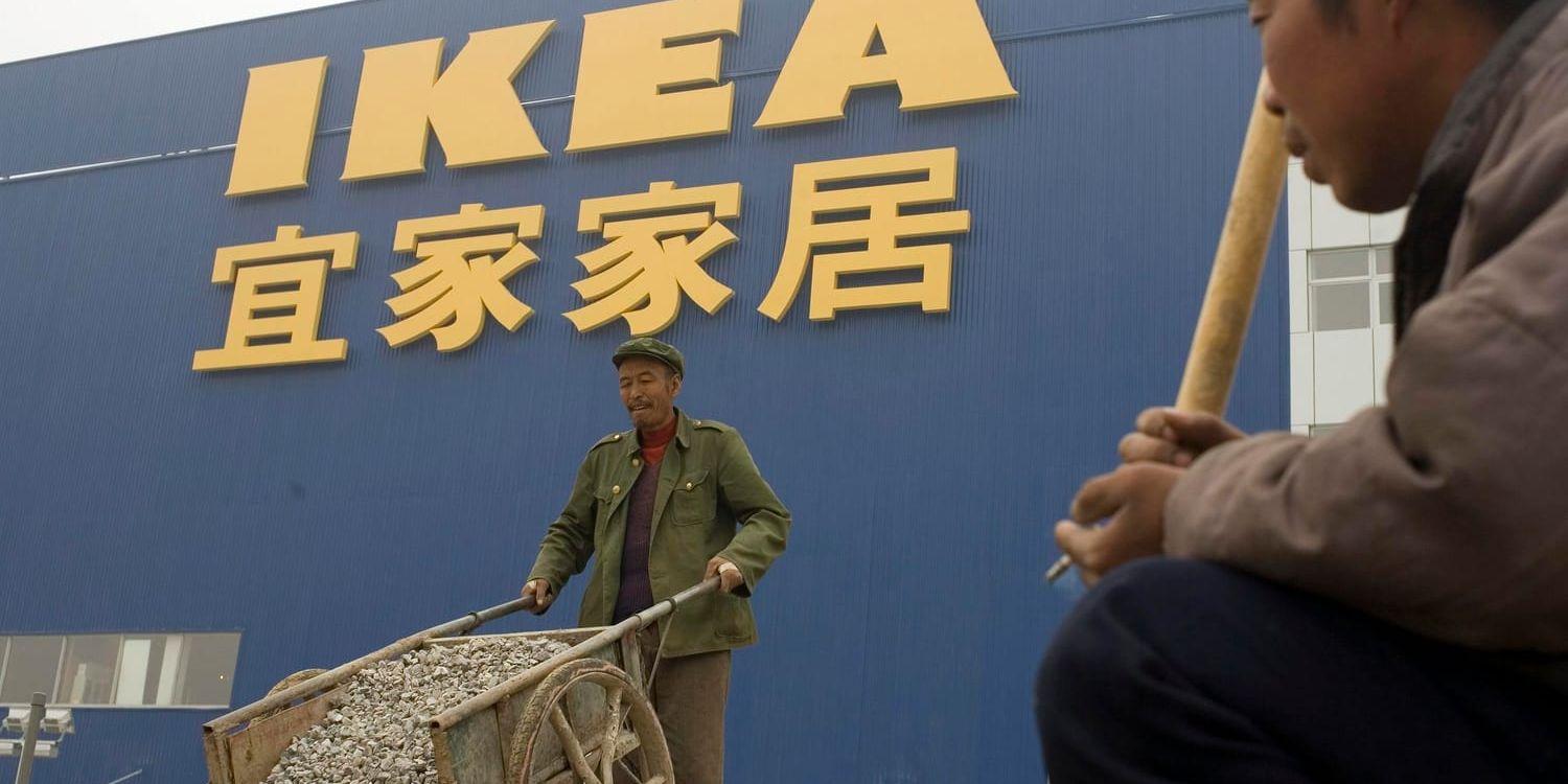 Ikea finns över hela världen. Här från ett varuhus i Peking, Kina. Arkivbild.