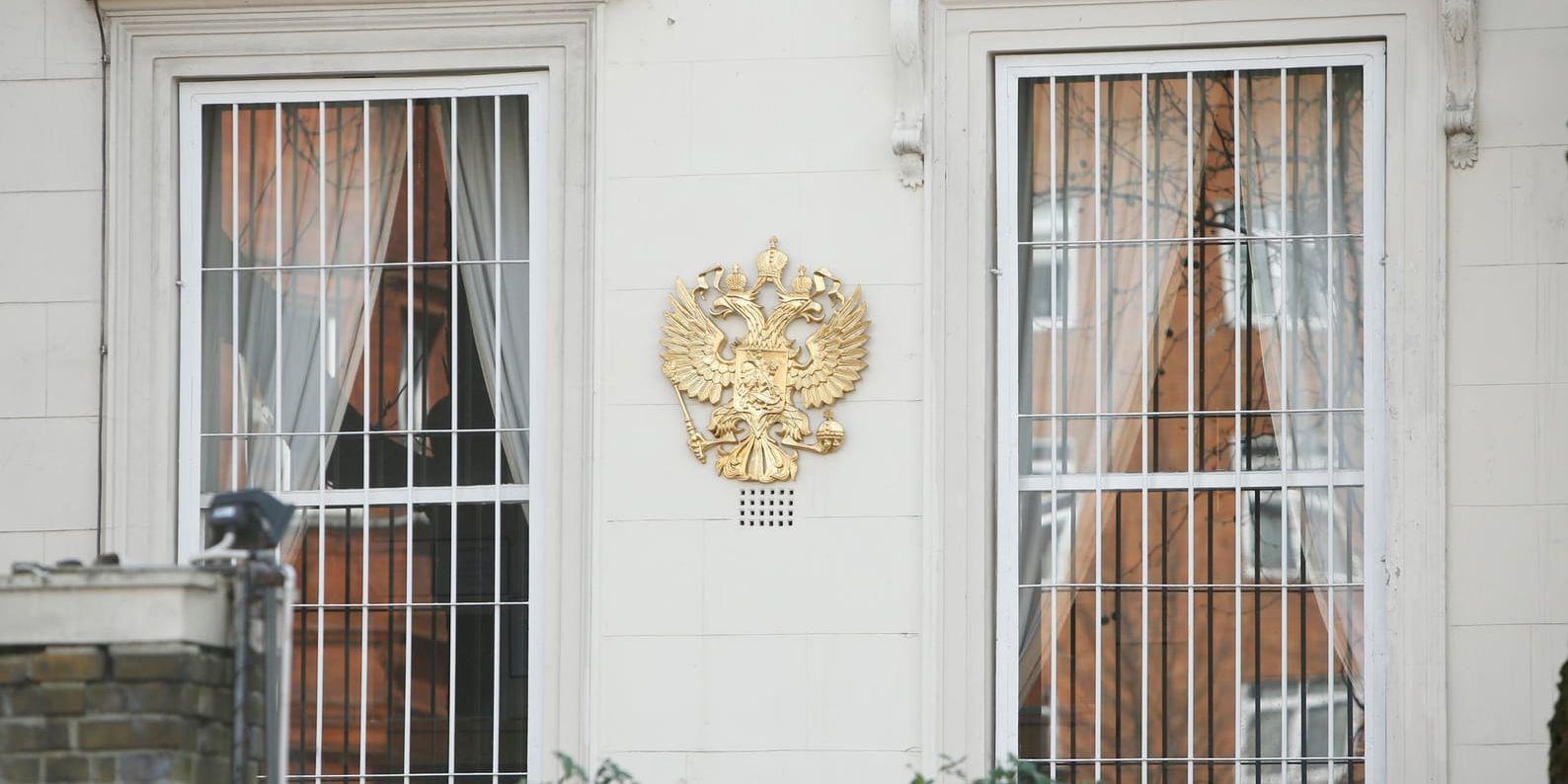 Rysslands ambassad i Kensington i London.