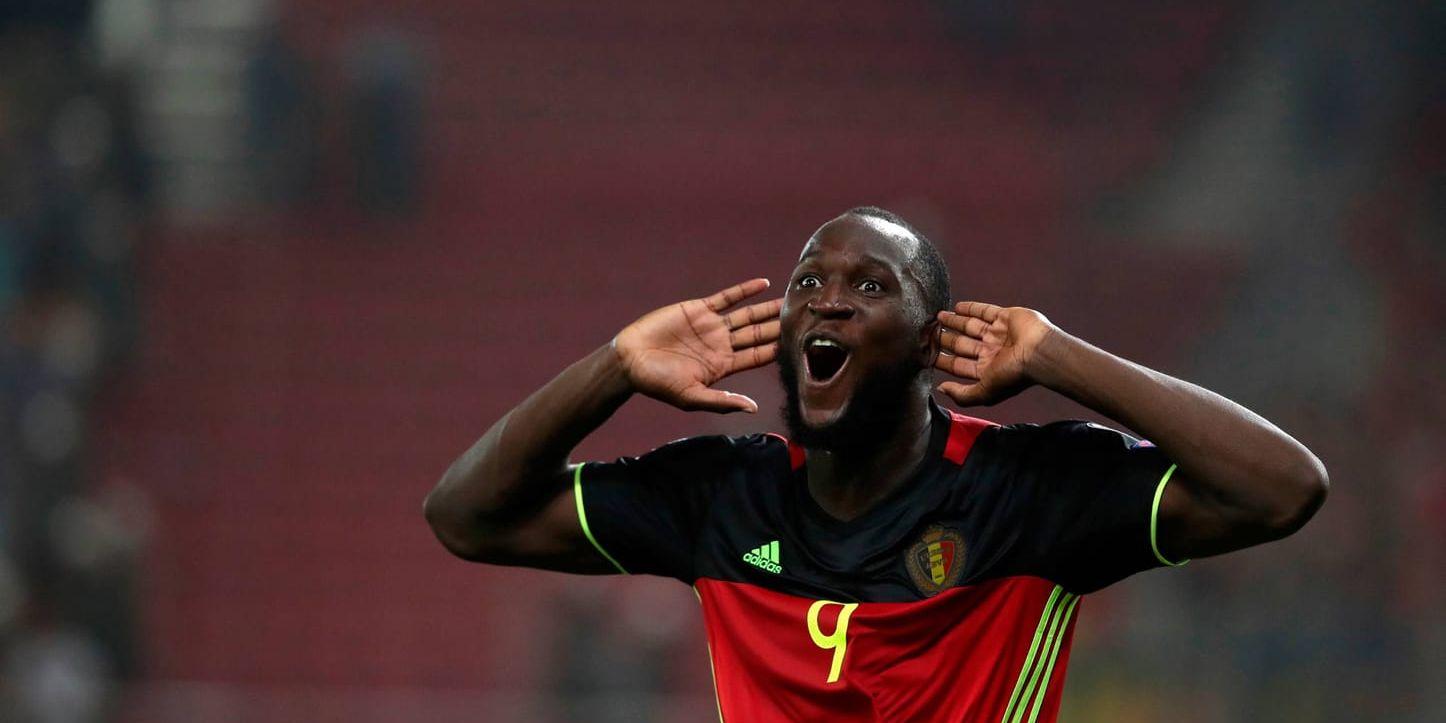 Romelu Lukaku nickade Belgien vidare till VM med sitt 2–1-mål borta mot Grekland.