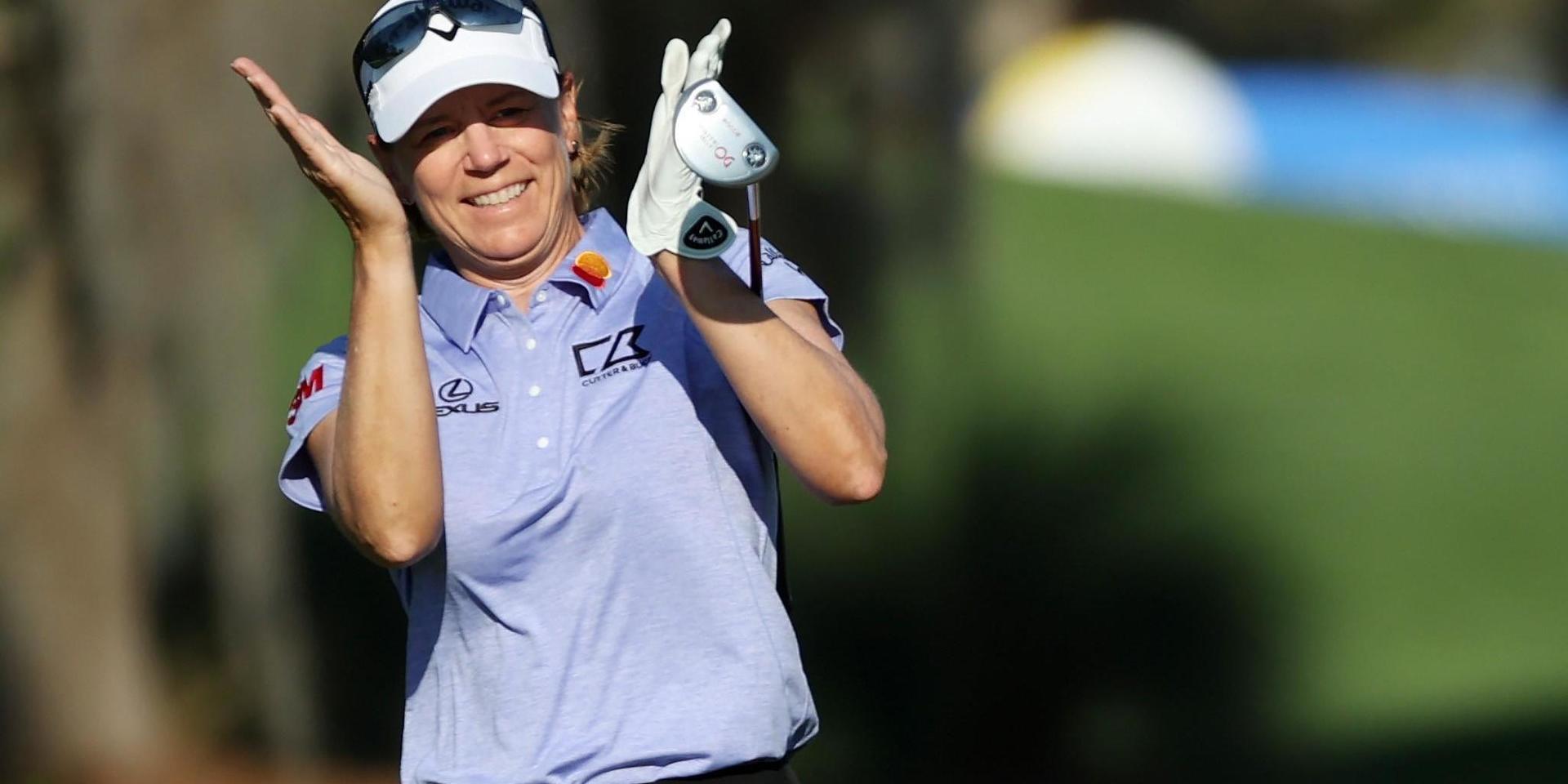 Annika Sörenstam under sin tävlingscomeback i golf.