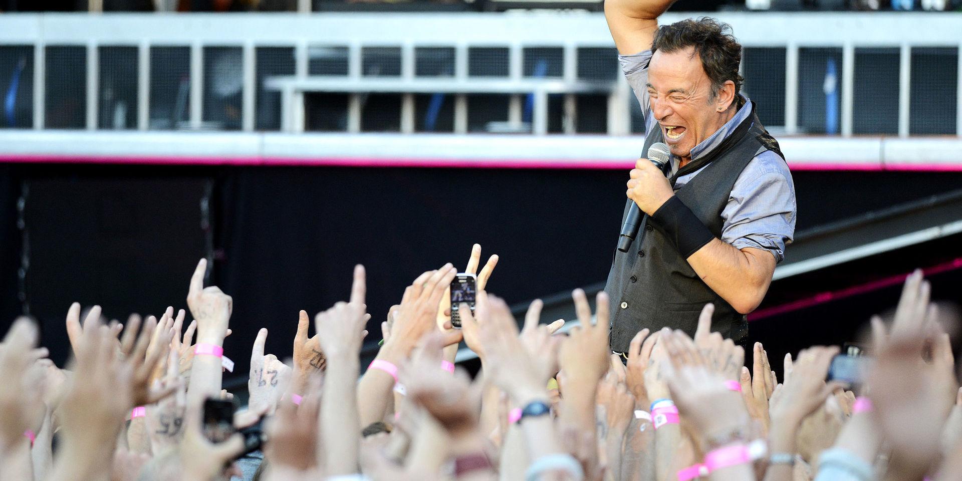 Bruce Springsteen på Ullevis scen 2012. Nu kommer en av de båda konserterna på platta.