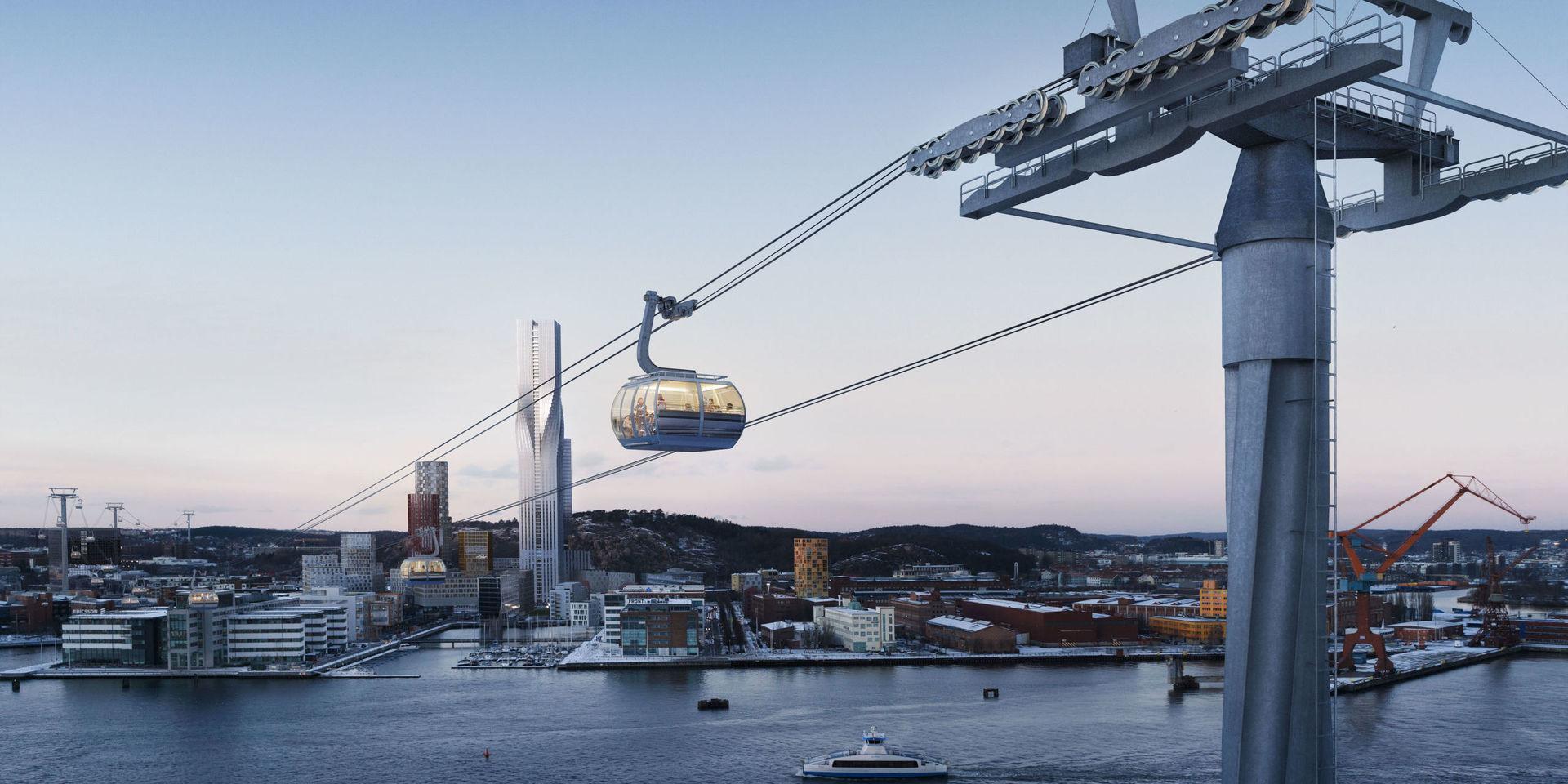 Till Göteborg 400-årsjubileum 2021 planeras det för en linbana mellan Järntorget och Wieselgrensplatsen.
