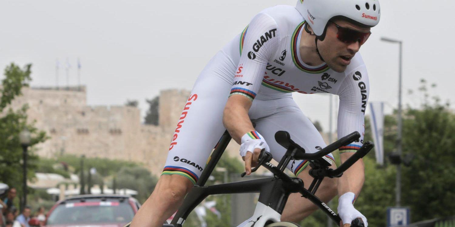 Tom Dumoulin inledde Girot med tempoloppssegern i Jerusalem.