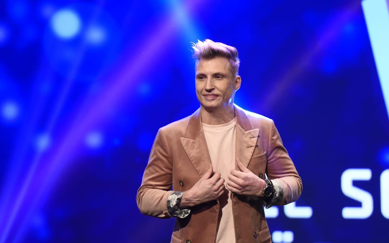 Axel Schylström, en av artisterna i startfältet för Melodifestivalen 2017. Bild: Jessica Gow: TT