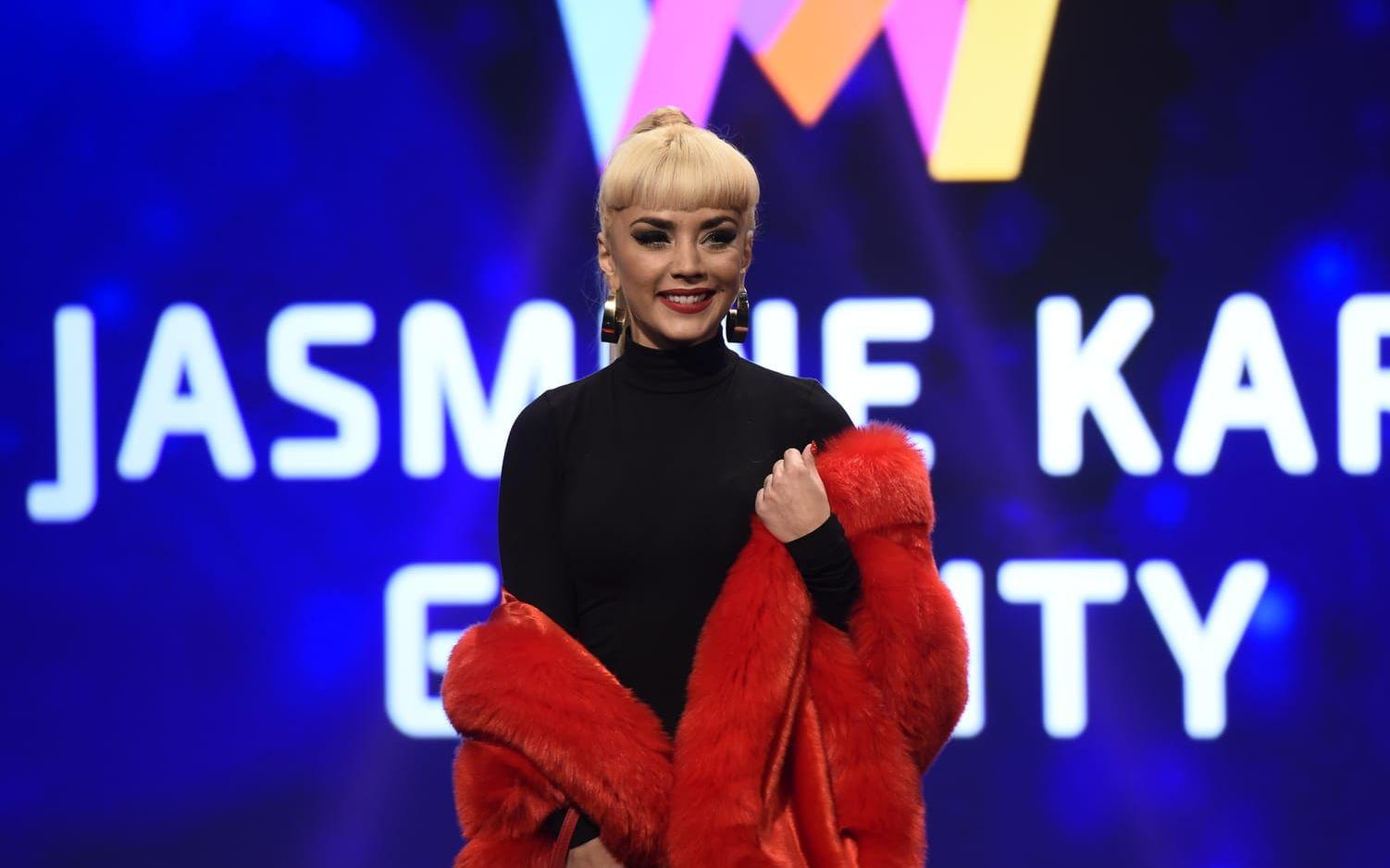Jasmina Kara, en av artisterna i startfältet för Melodifestivalen 2017. Bild: Jessica Gow: TT