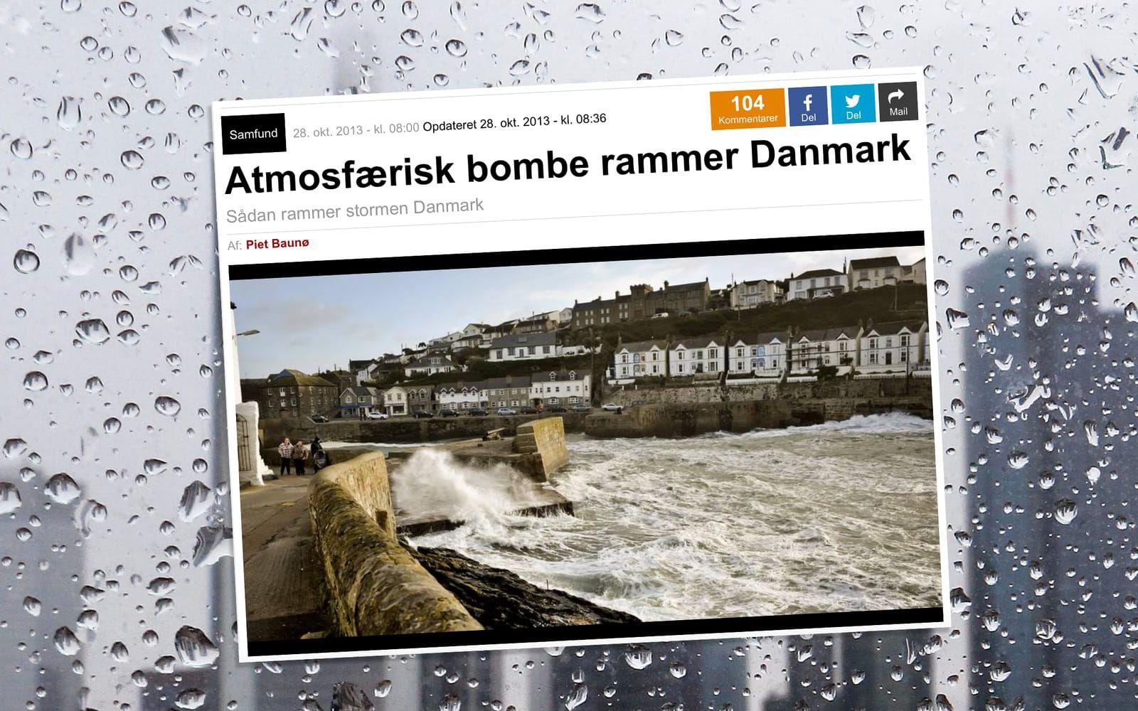Danskarna kan de också! Låter minst sagt otrevligt. Foto: TT/Faksimil Ekstrabladet.dk