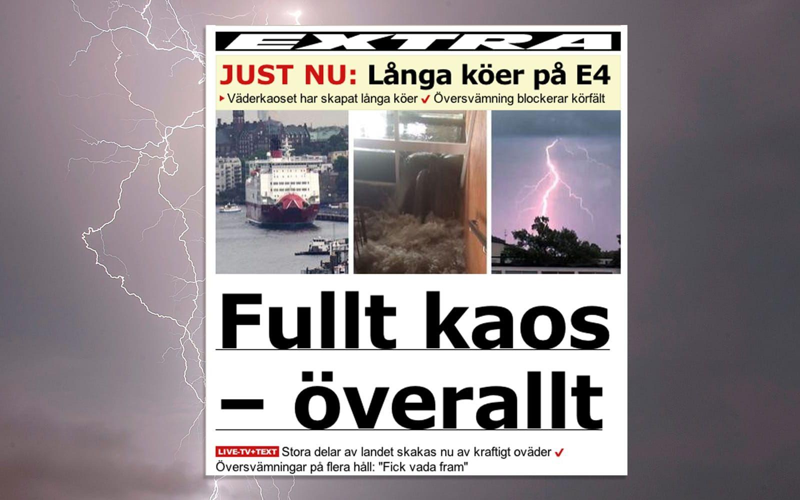Tre. Tunga. Ord. Foto: TT/Faksimil Aftonbladet.se