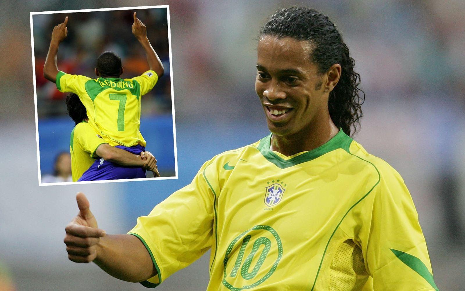 Brasilien inledde trevande i Confederation cup 2005. Men på något sätt lyckades laget ta sig till final mot Argentina. Ronaldinho och de andra "brassestjärnorna" var fullständigt överlägsna och förnedrade rivalen med 4–1. Foto: Bildbyrån
