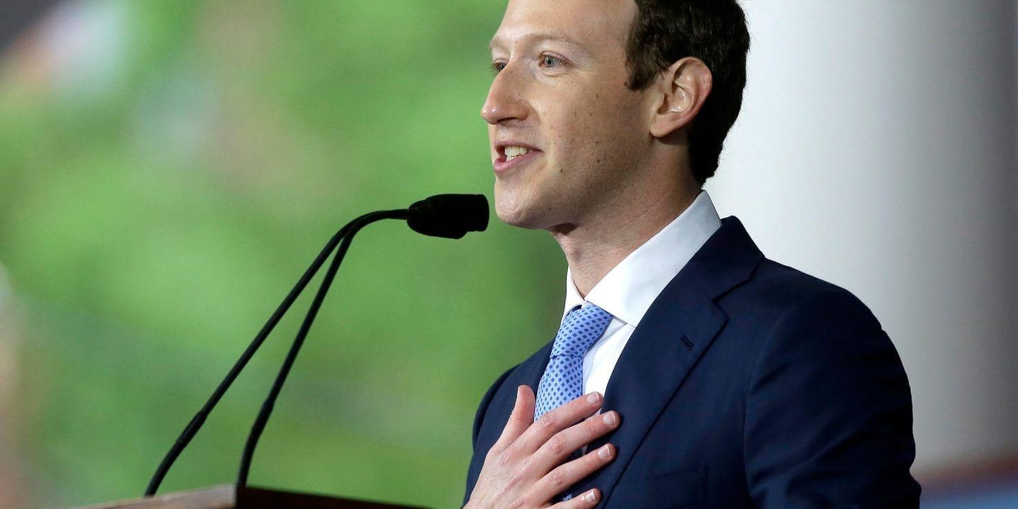 Facebooks grundare Mark Zuckerberg. Arkivbild.