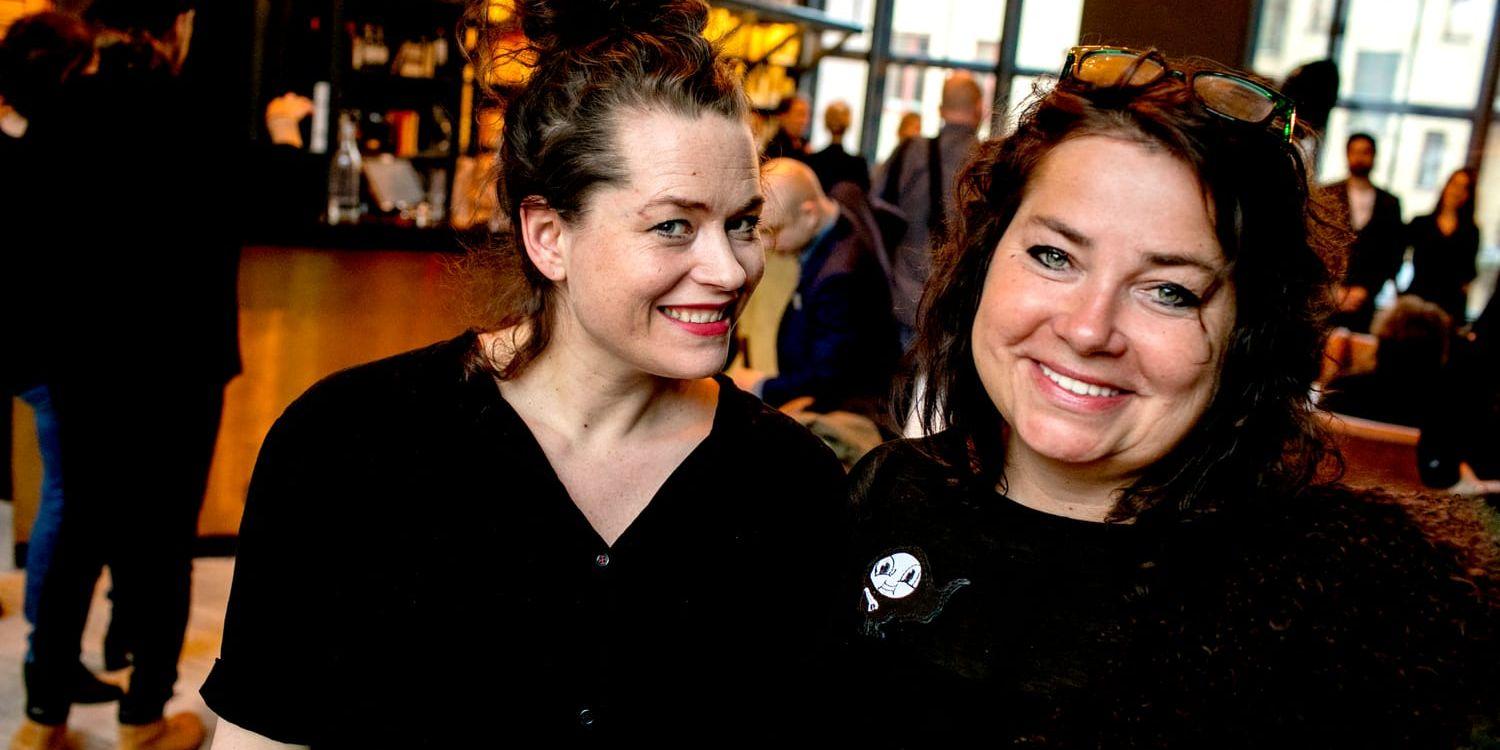 Serietecknaren Liv Strömquist och Jane Magnusson på Göteborgs filmfestival i våras, där de visade den satiriska kortfilmen Fettknölen om Ingmar Bergmans ansiktsvårta.