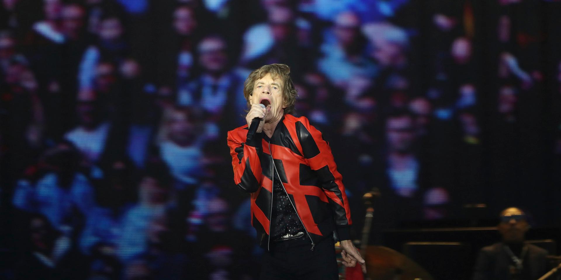 Mick Jagger på scen i Liverpool förra veckan. 