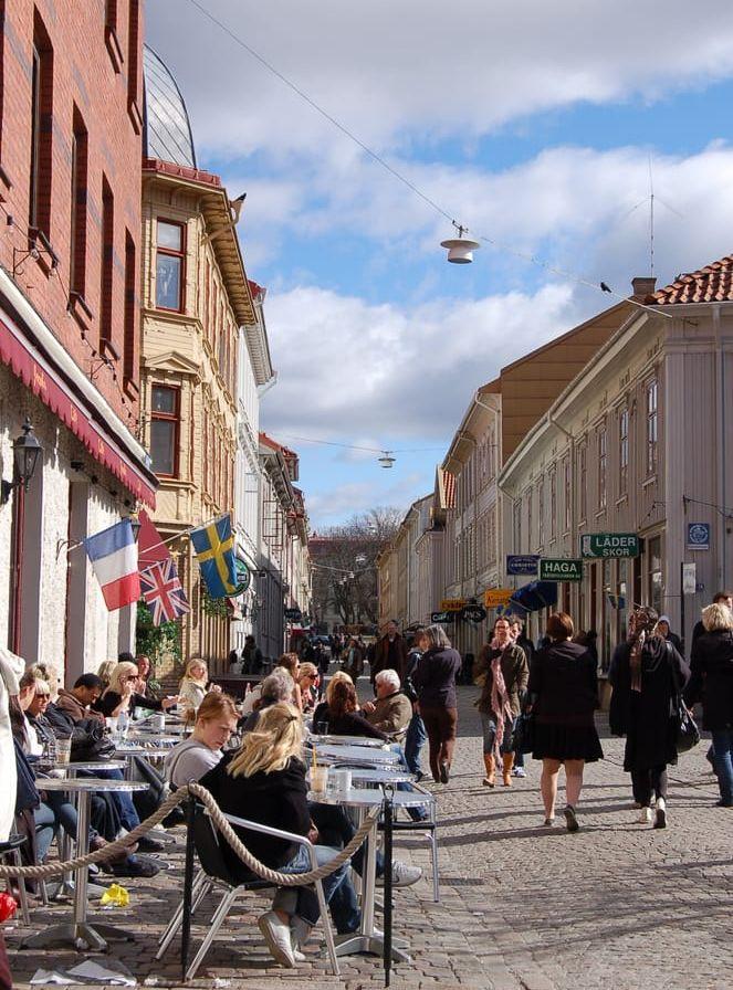 "Sveriges charmiga lågkvarter i västra kusten, Göteborg, lever faktiskt upp till sitt rykte som Skandinaviens 'LillaLondon'". Foto: TT

