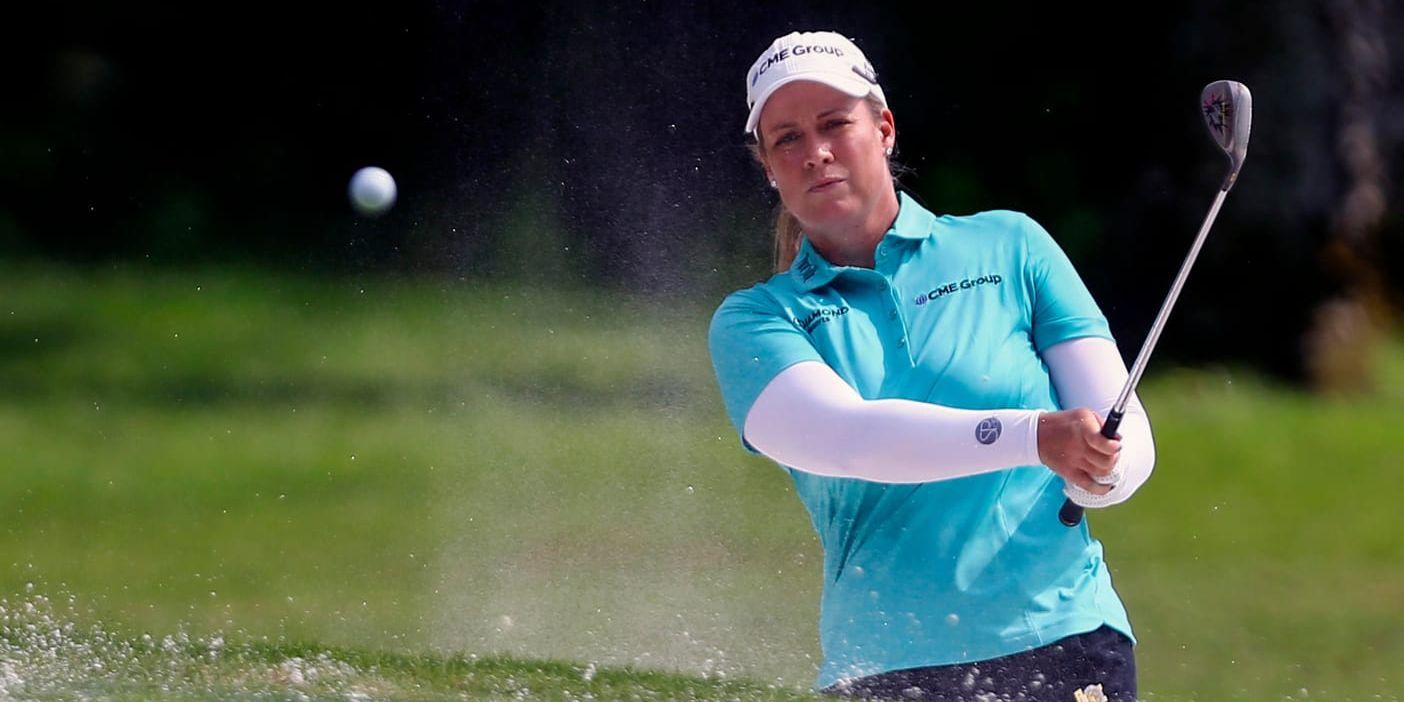 Brittany Lincicome utmanar sig själv genom att ställa upp i en herrtävling i golf. Arkivbild.
