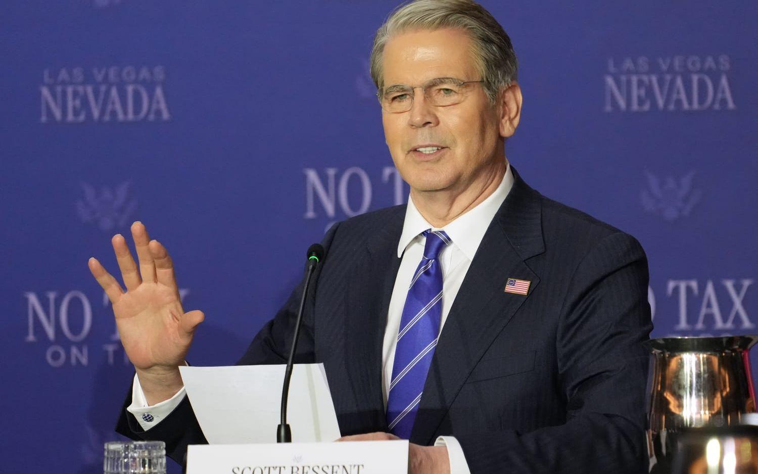 USA:s finansminister Scott Bessent på torsdagen. 