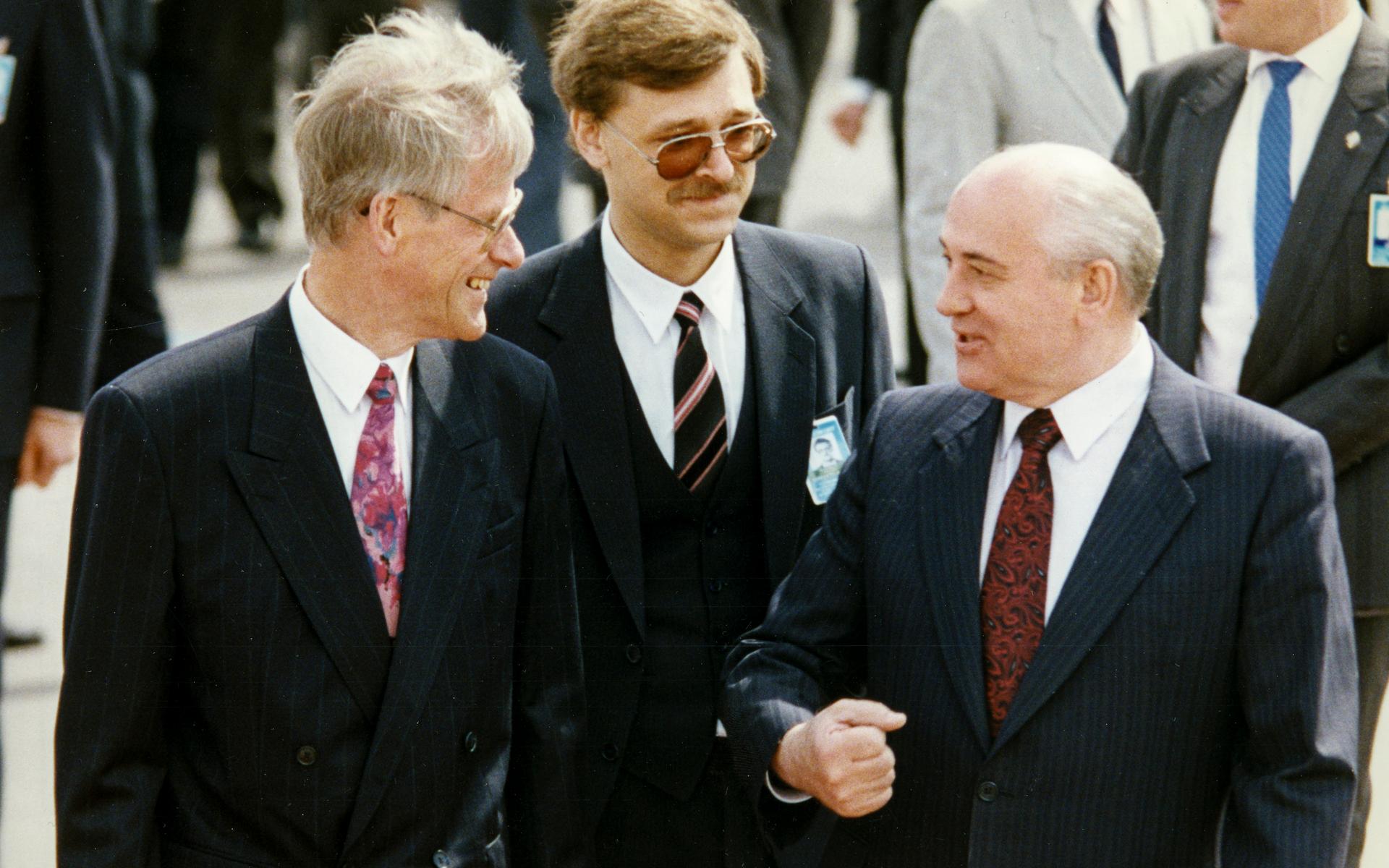 1991 besökte Gorbatjov Sverige, och träffade den dåvarande statsministern Ingvar Carlsson.