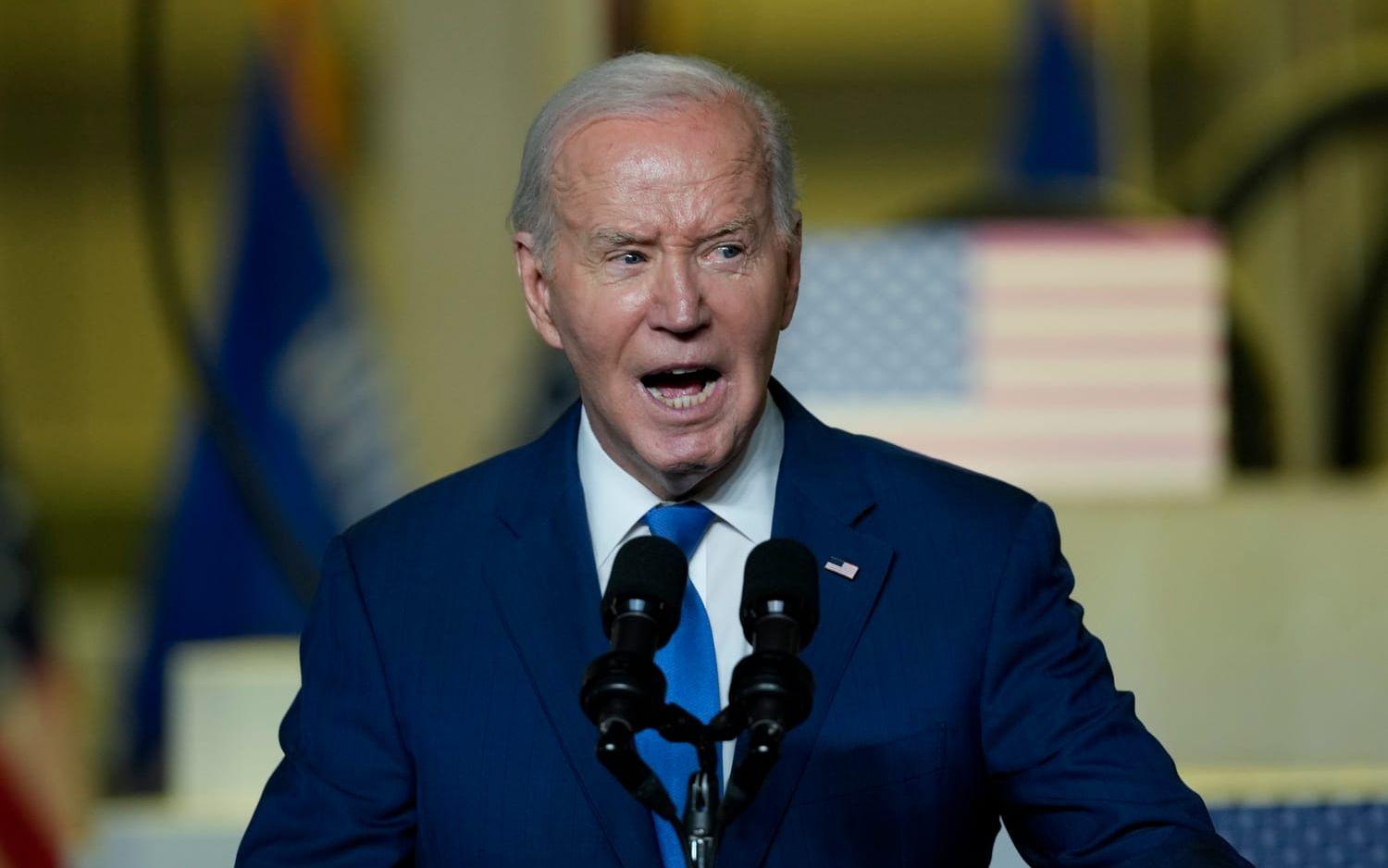 USA:s president Joe Biden säger att USA inte kommer att leverera vapen till Israel som kan användas för ett anfall mot staden Rafah i Gaza. Arkivbild.