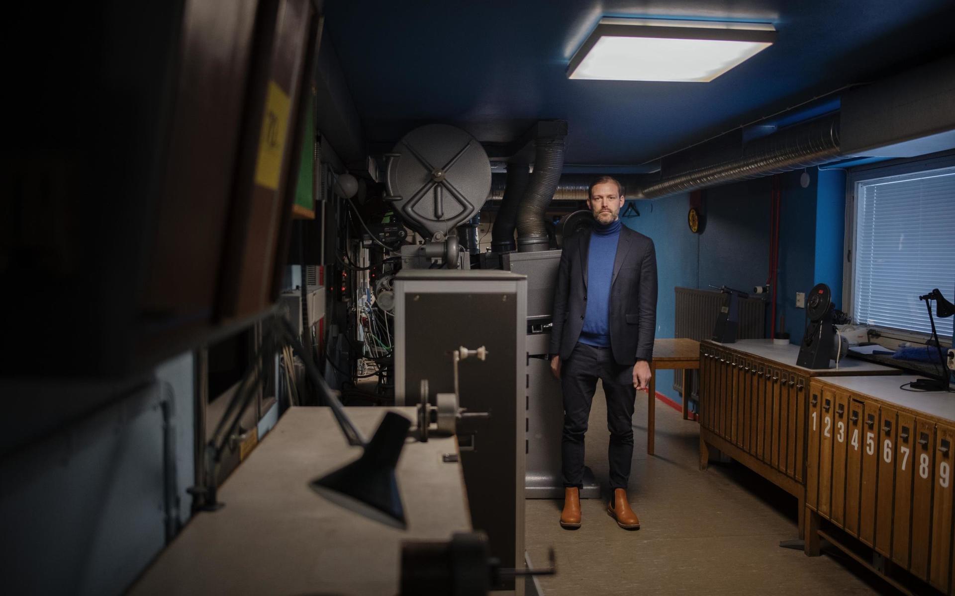 Det sitter mycket filmhistoria i väggarna här: i maskinrummet på biografen Draken. Men pandemin kan få ”oåterkalleliga konsekvenser” för filmen och dess framtid, menar Jonas Holmberg, konstnärligt ledare för Göteborgs filmfestival.