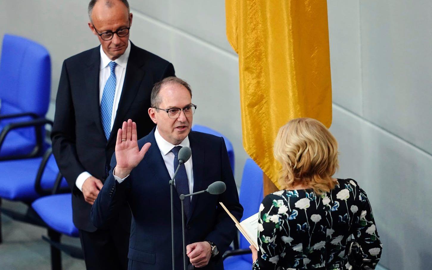 Alexander Dobrindt på tisdagen när han svors in som inrikesminister på tisdagen.