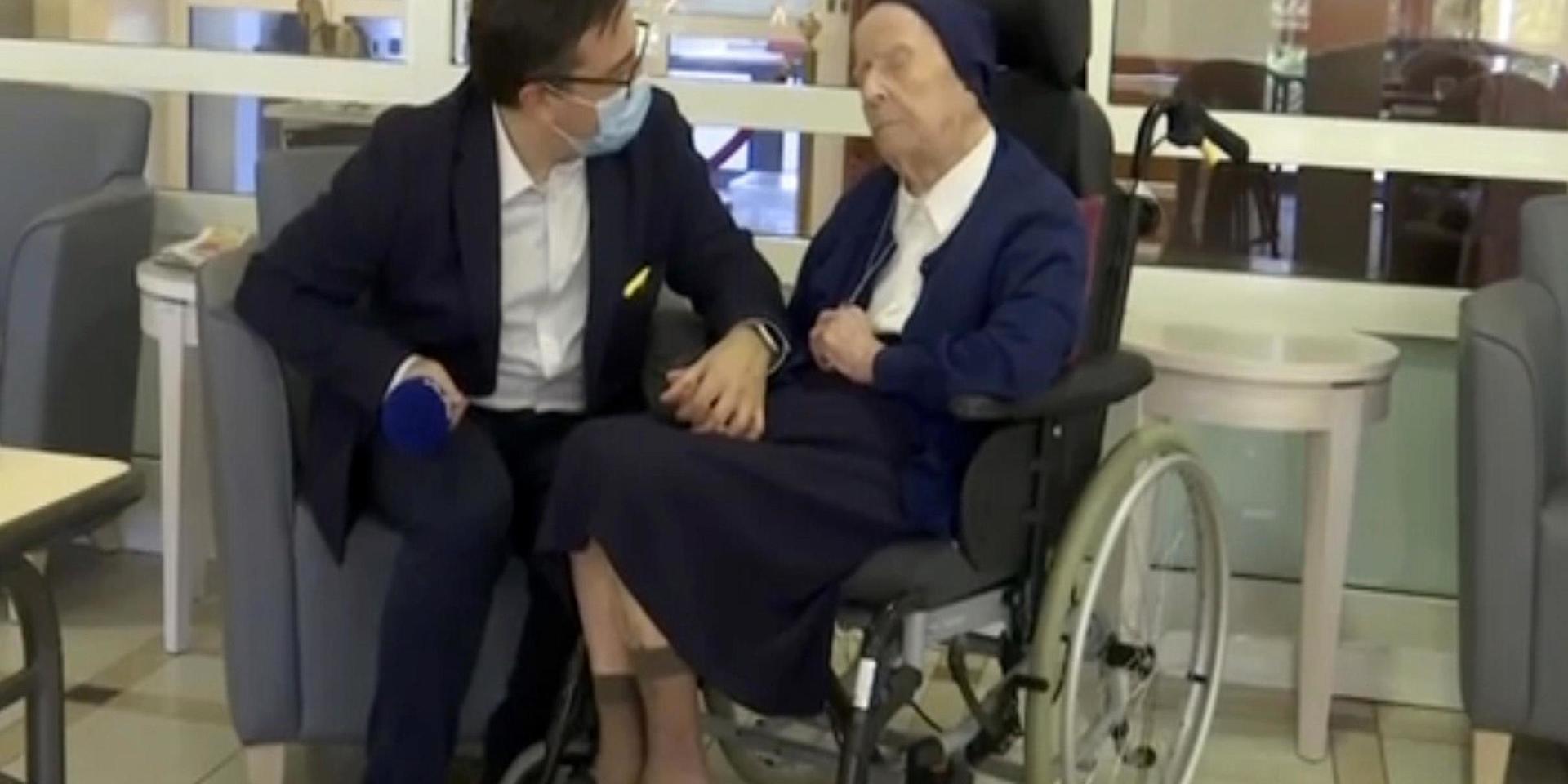 Syster André är Europas äldsta levande person och har överlevt covid-19. På torsdag firar hon sin 117:e födelsedag.
