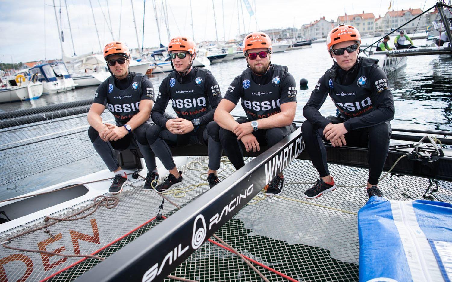 ESSIQ Racing Team. Från vänster; Fredrik Aurell, Pontus Dackhammar, Jakob Wilson, Nicklas Dackhammar.
