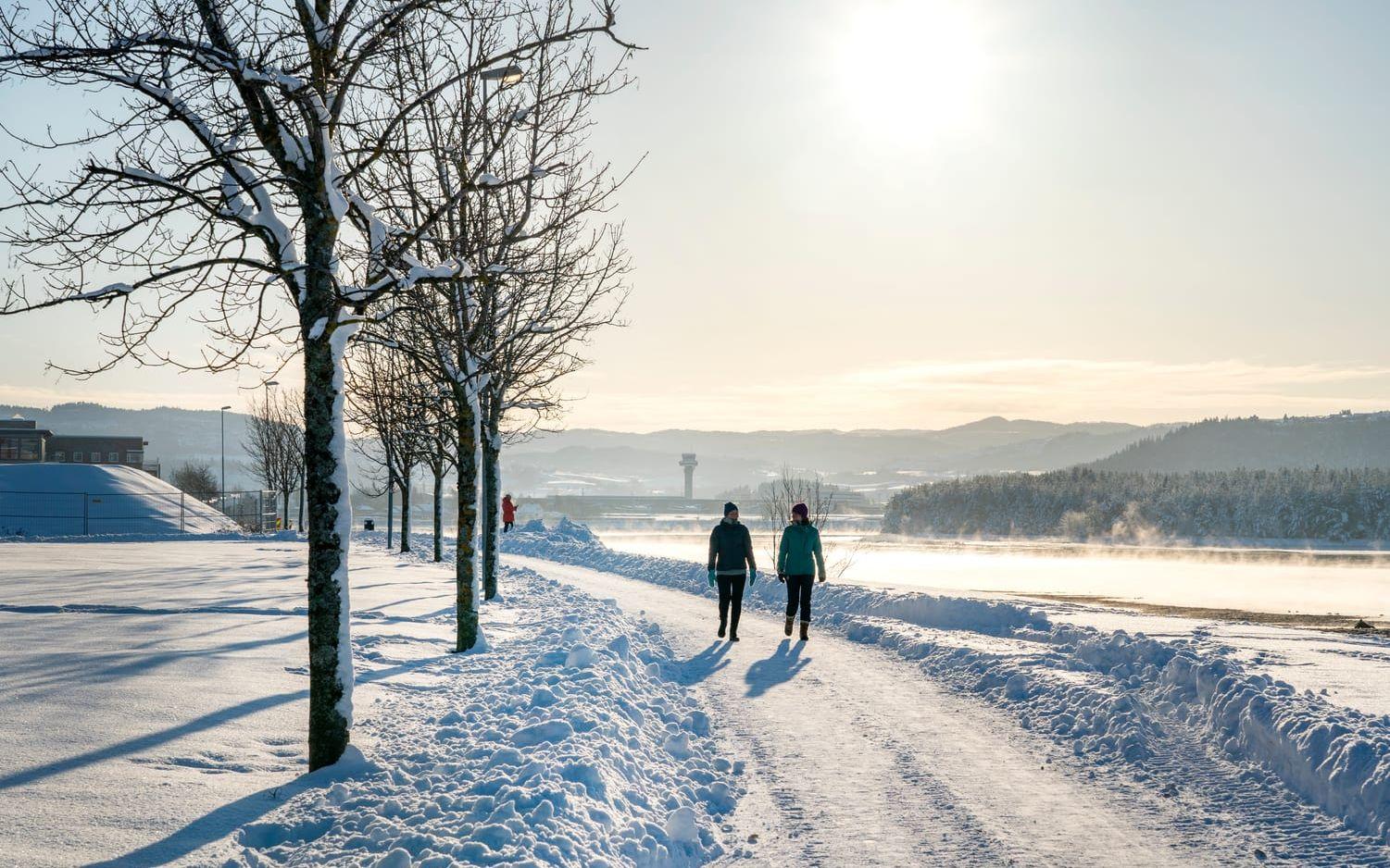 Att ge sig ut på promenad tycks ge fördelar för både kropp och knopp. Arkivbild.
