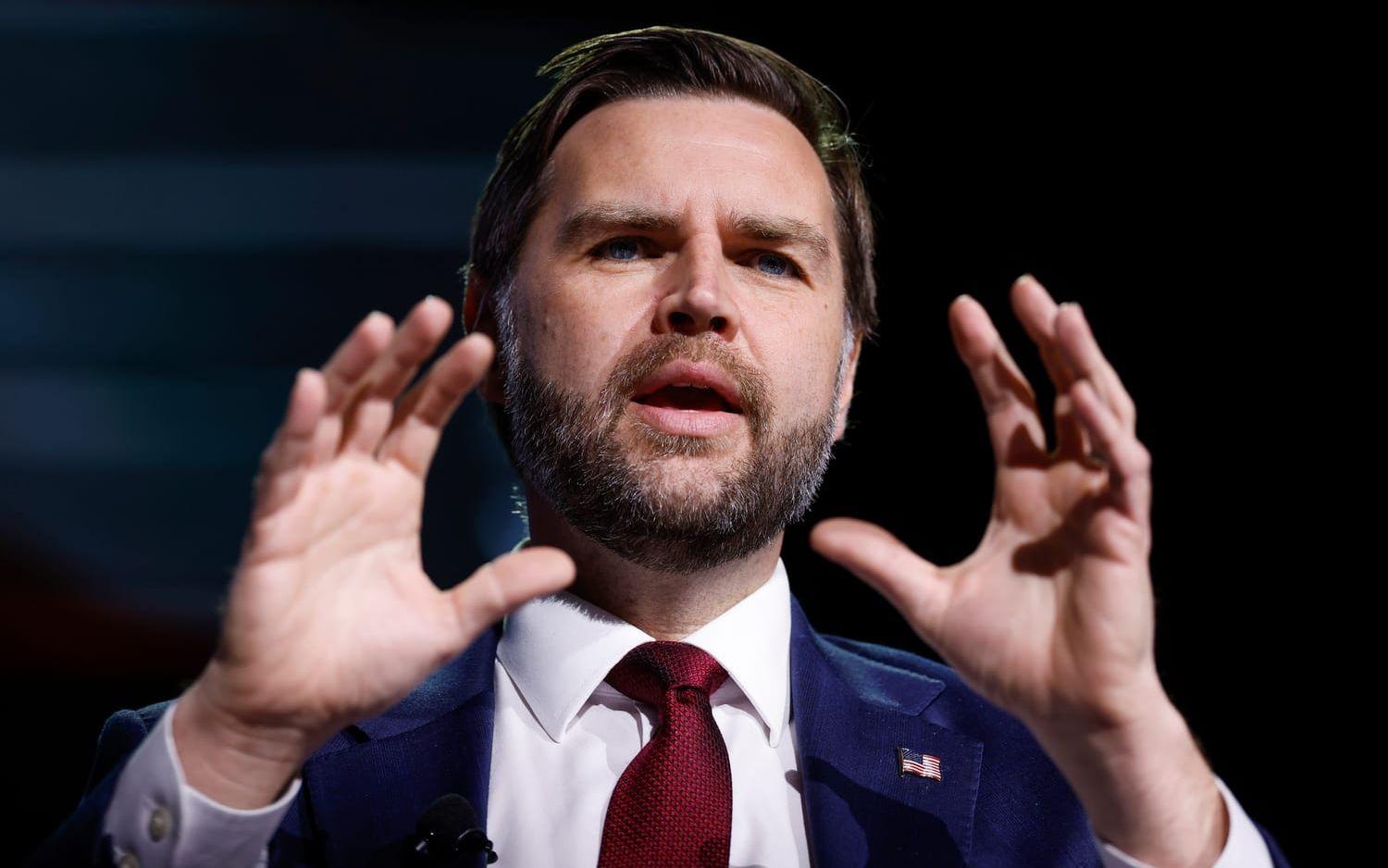 USA:s vicepresident JD Vance. Bild från tisdagen.
