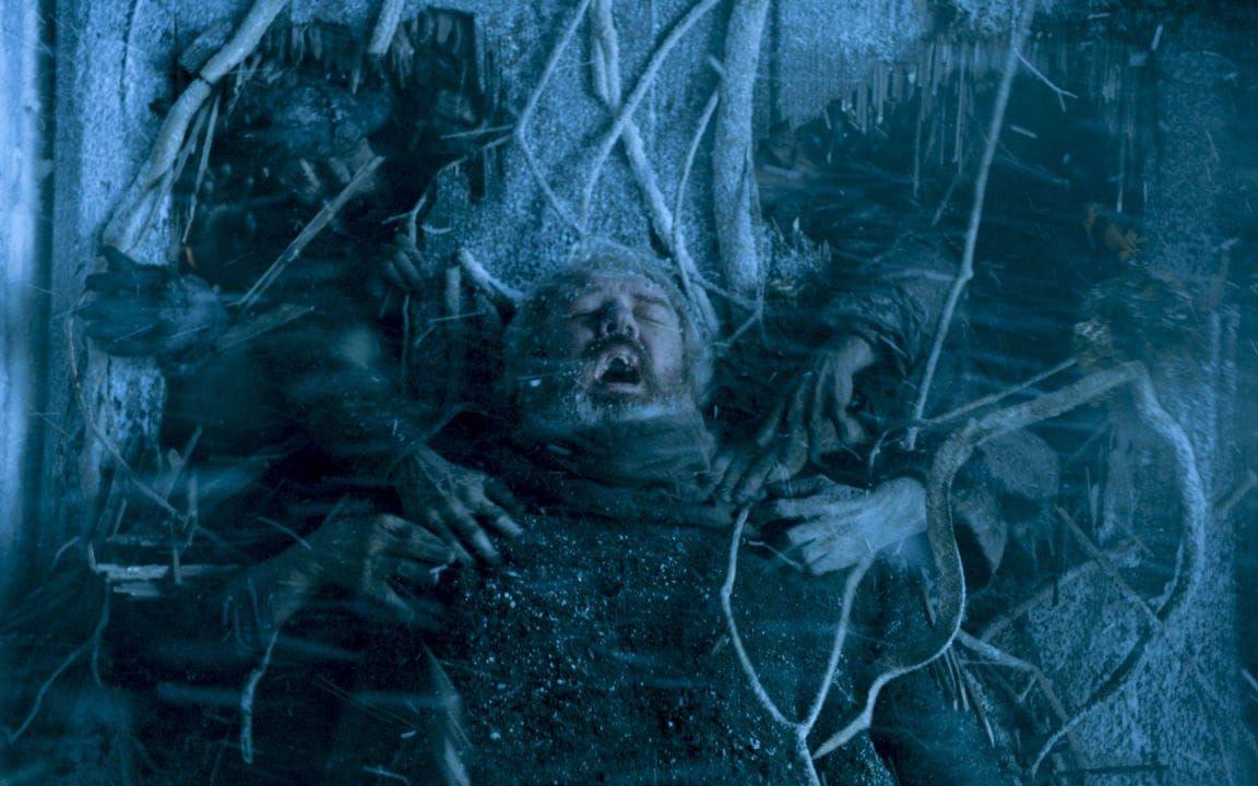 <strong>Säsong 6, avsnitt 5:</strong> Med sina övernaturliga förmågor råkade Bran både förstöra vännen Hodors liv (genom tidsresor) och låta honom dö en fasansfull död när zombierna anföll.Bild: HBO
