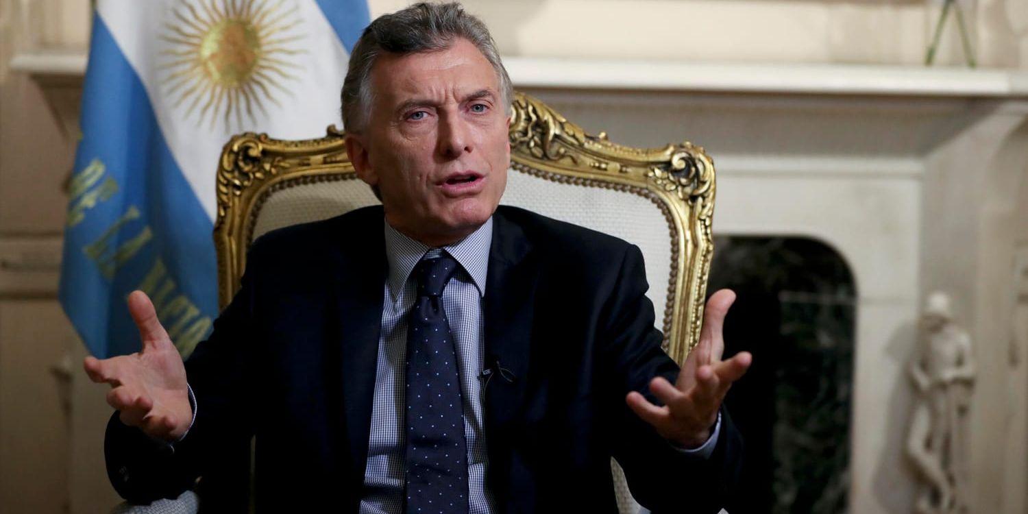 Argentinas president Mauricio Macri. Arkivbild.