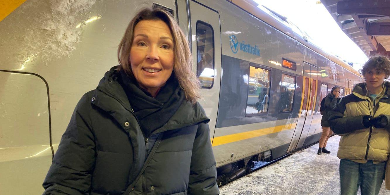 Sari Bergström är en av många resenärer som under torsdagsmorgonen blev  försenad till jobbet på grund av Västtrafiks informationsmiss.