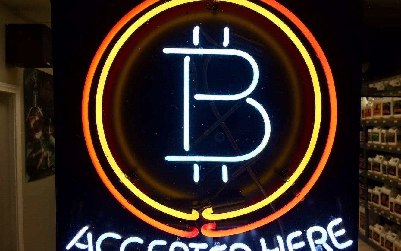 Bitcoin på högsta kursen sedan januari. Arkivbild