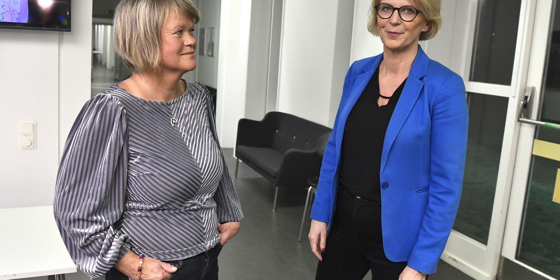 Överens. De ekonomisk-politiska talespersonerna Ulla Andersson (V) och Elisabeth Svantesson (M). Arkivbild.