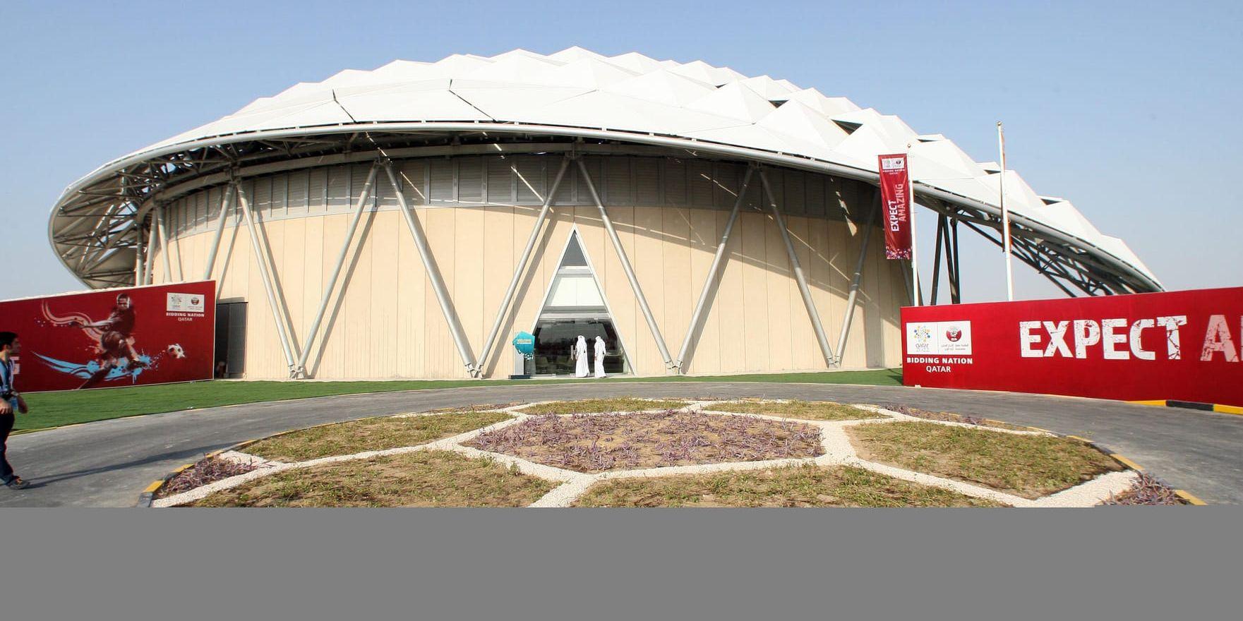En av arenorna som ska användas vid fotbolls-VM i Qatar 2022. Arkivbild.