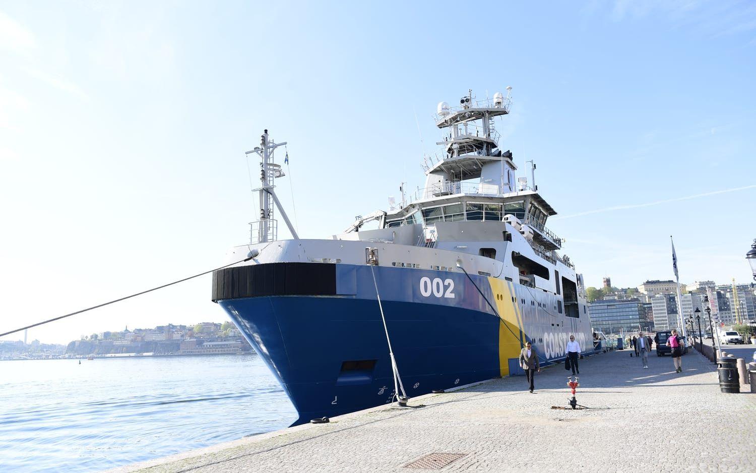 Fartyget Triton från Kustbevakningen har deltagit i insatser på Medelhavet tidigare. Arkivbild.