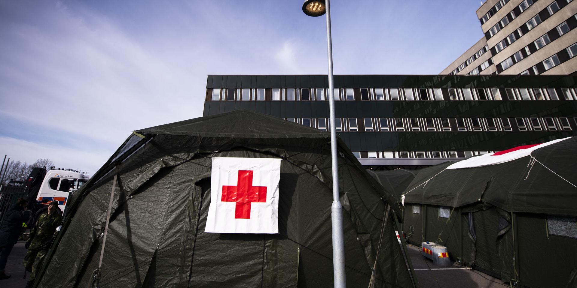 Fältsjukhuset sattes upp i slutet av mars för att utöka antalet vårdplatser under coronapandemin.