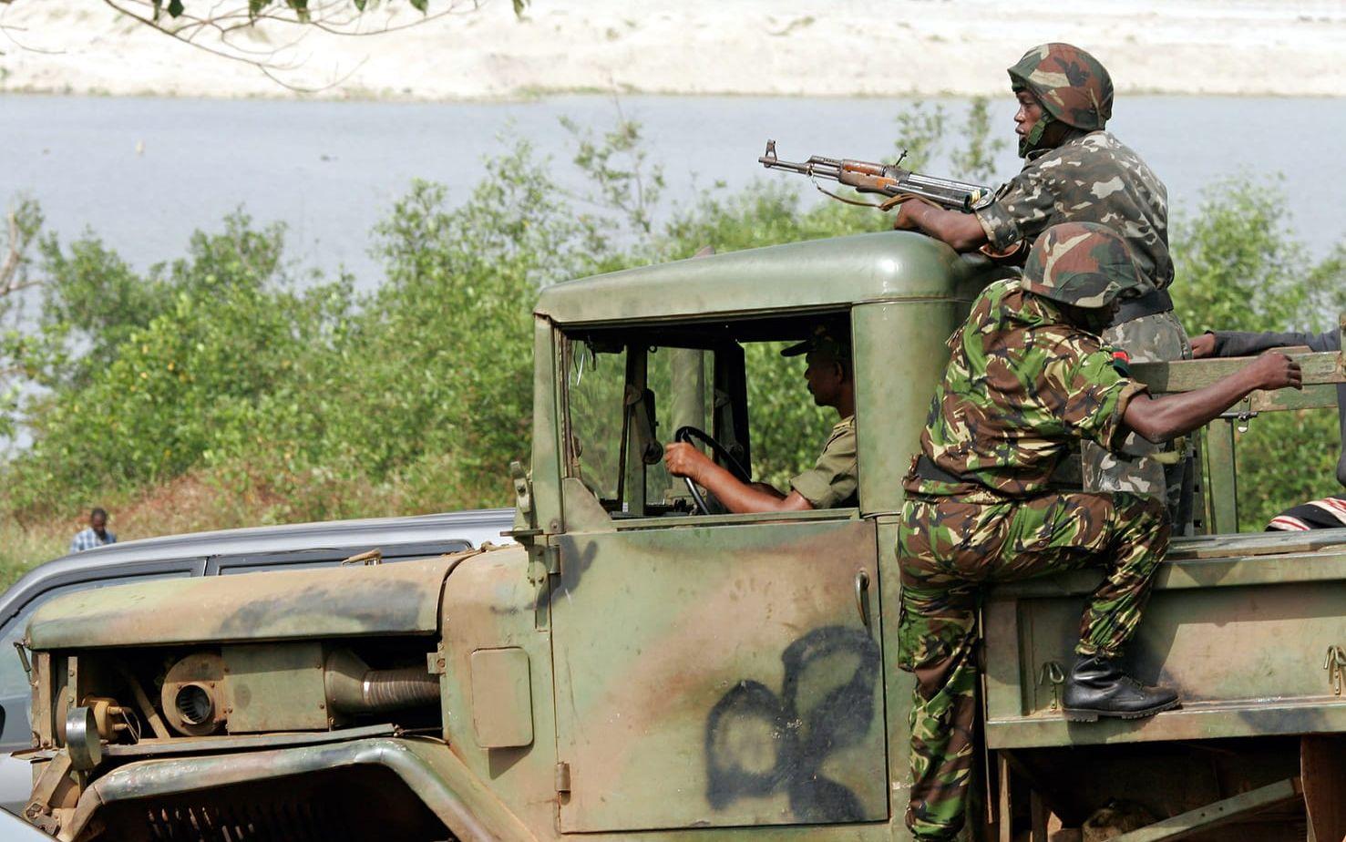 Militär i Guinea. Arkivbild.