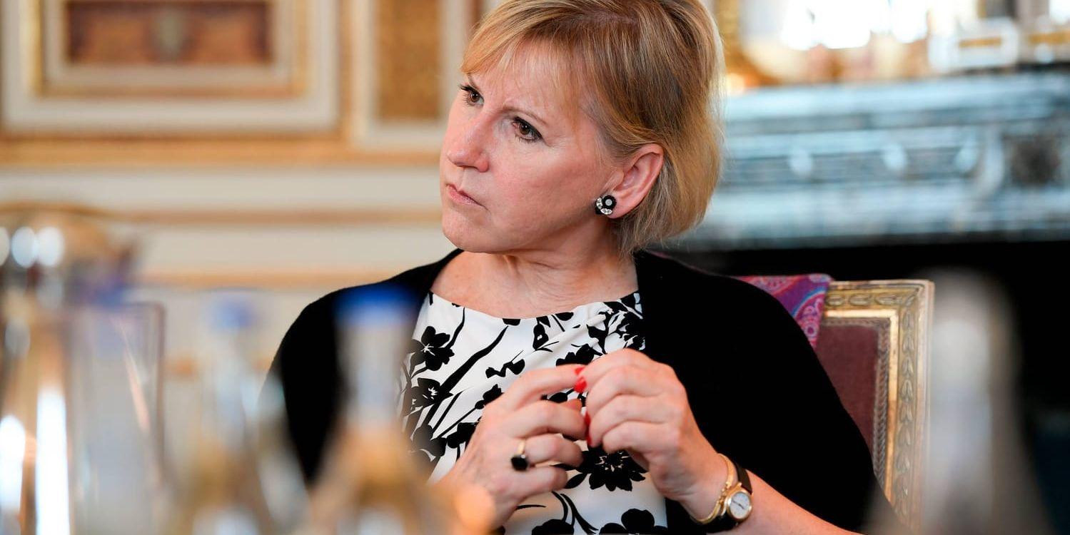 Utrikesminister Margot Wallström håller pressträff med anledning av Sveriges första halvår som medlem i FN:s säkerhetsråd.